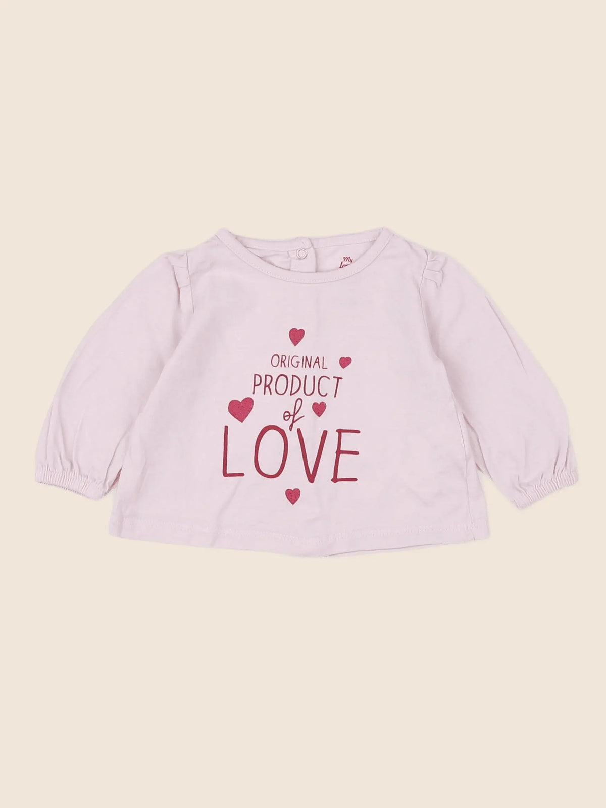 Tape à l'oeil - tee-shirt rose - 3 mois