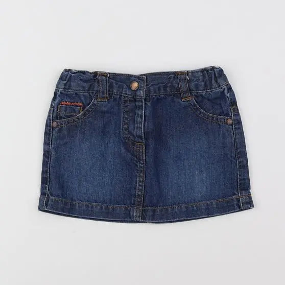 Vertbaudet - jupe bleu - 12 mois