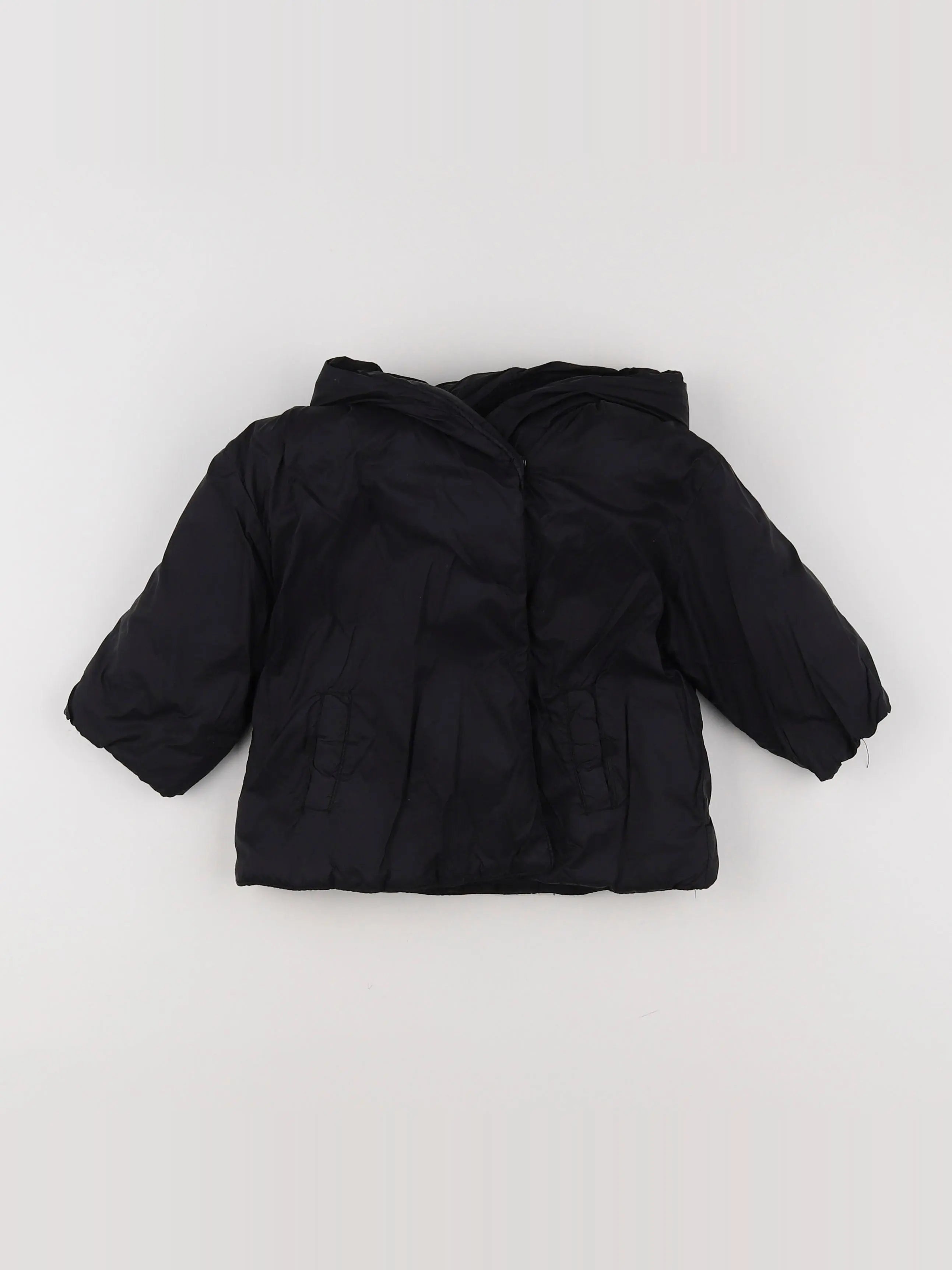 Zara - imperméable noir - 9/12 mois