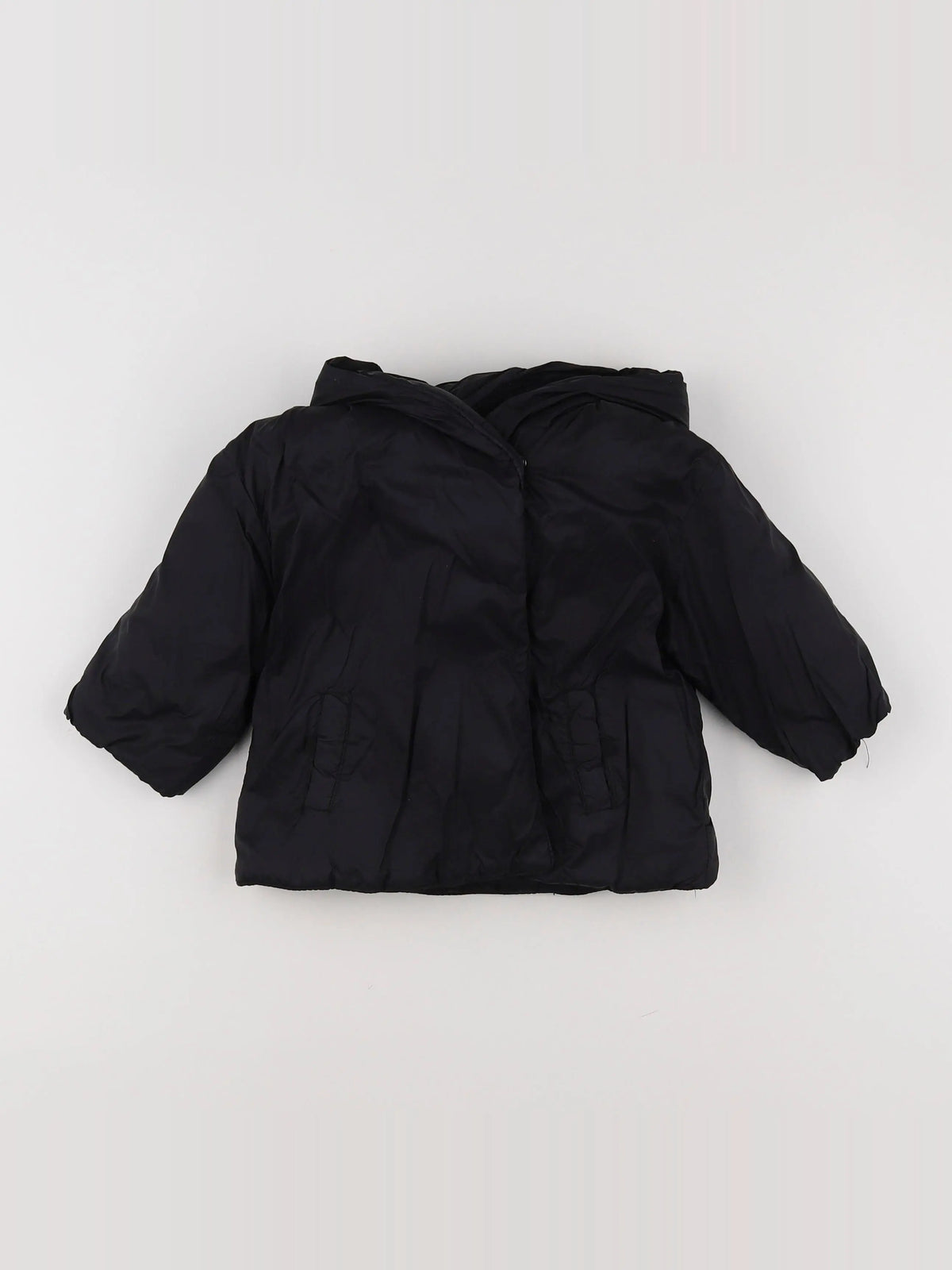 Zara - imperméable noir - 9/12 mois