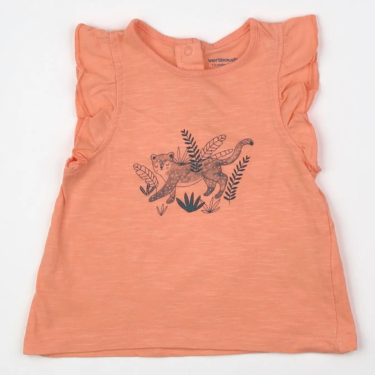 Vertbaudet - tee-shirt rose - 12 mois