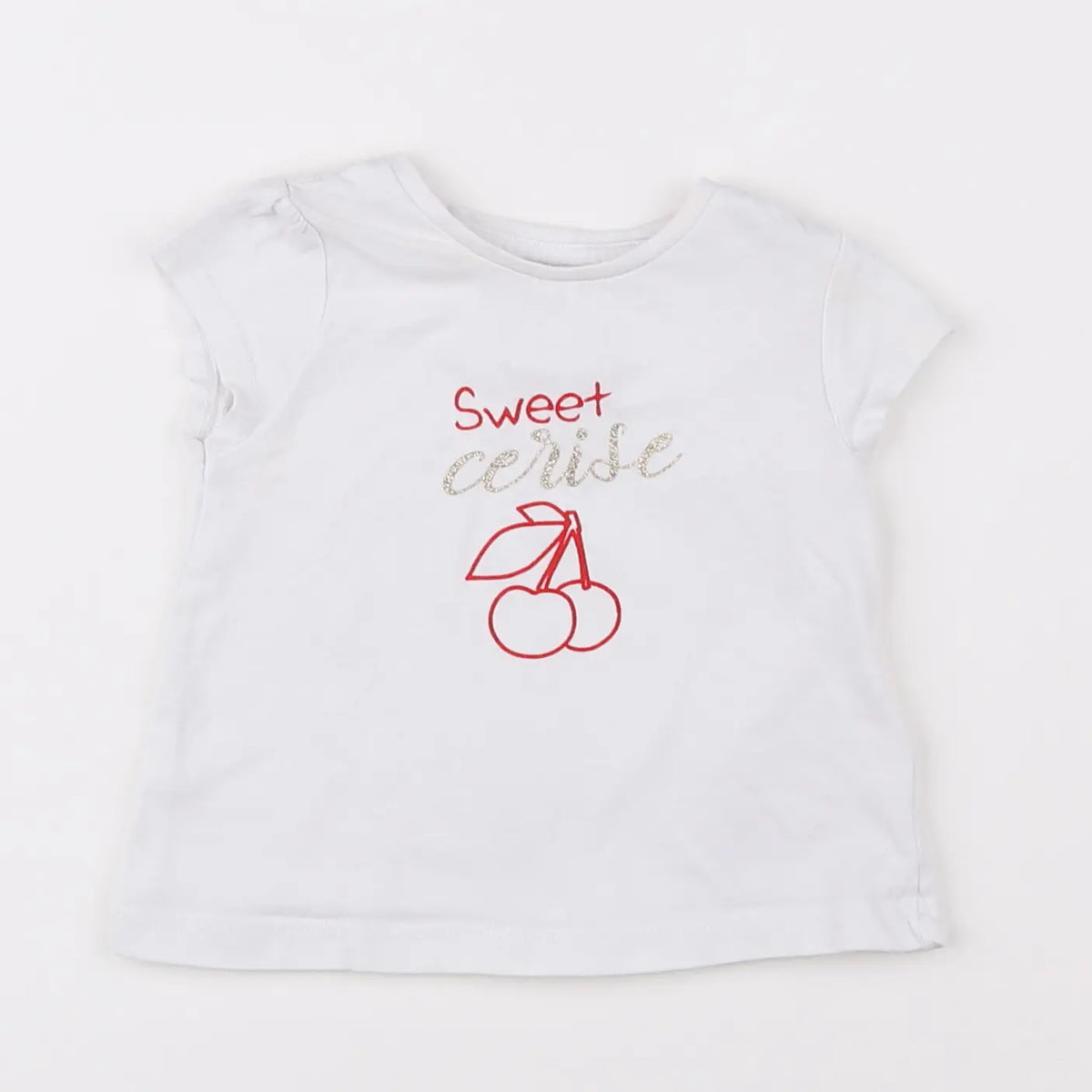 Vertbaudet - tee-shirt blanc - 3 mois