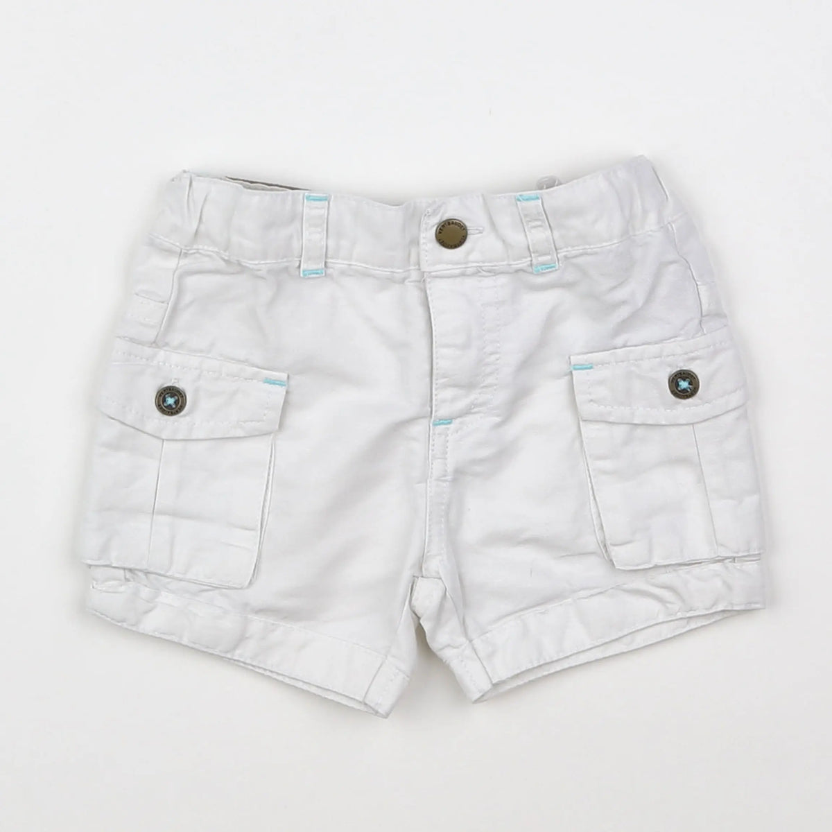 Vertbaudet - short blanc - 9 mois