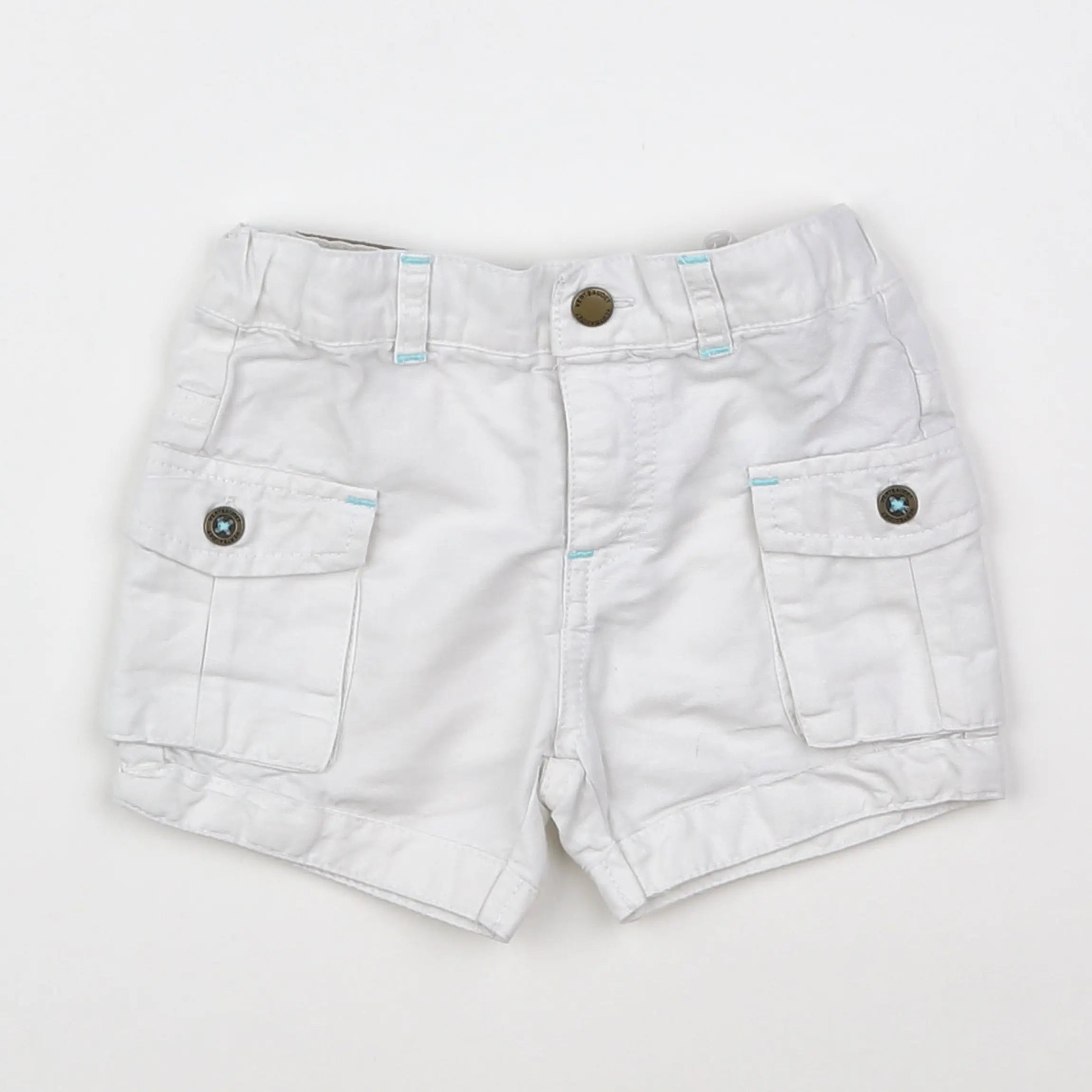 Vertbaudet - short blanc - 9 mois