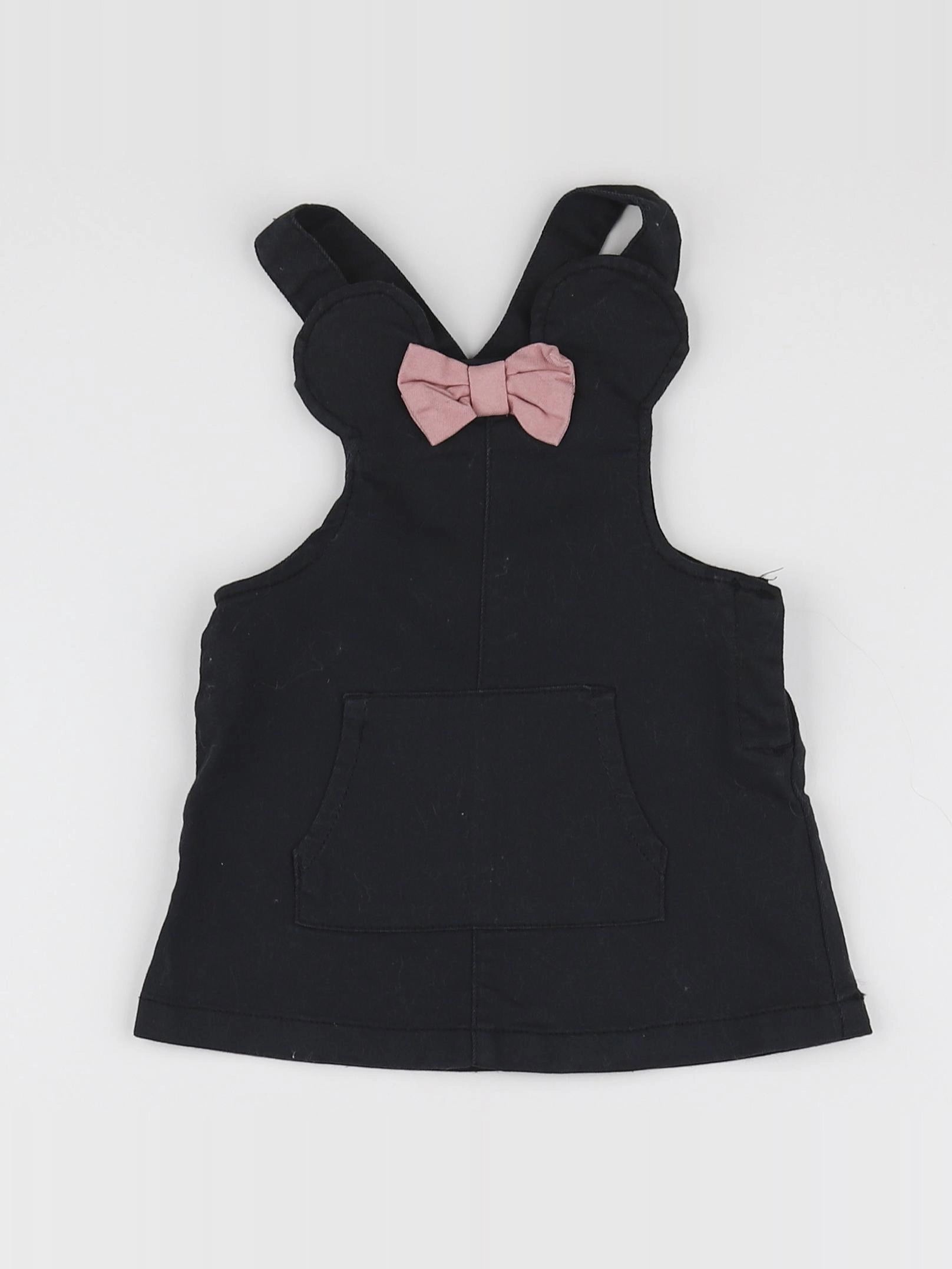 H&M - robe noir - 6 mois