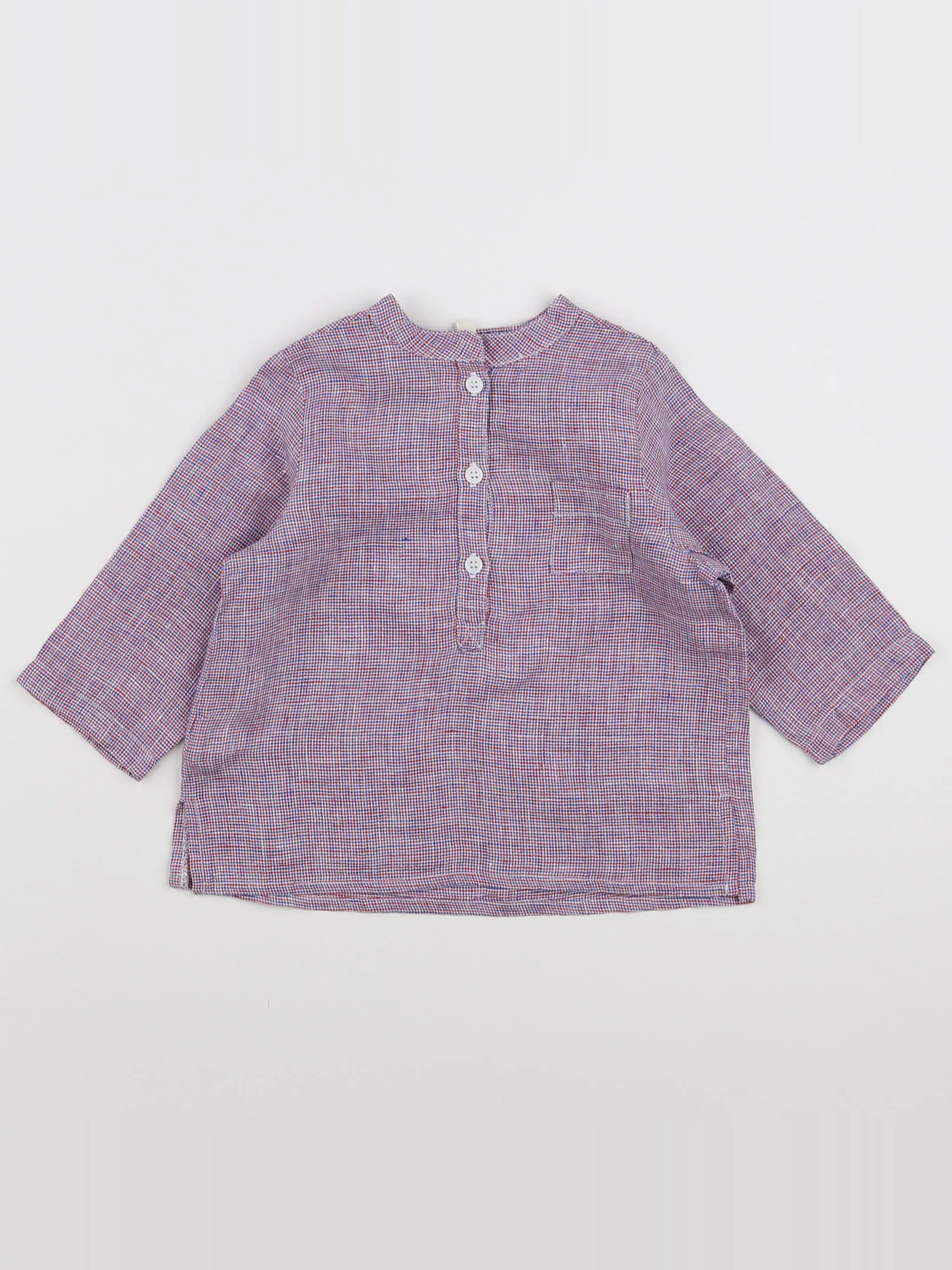 Bonton - chemise multicolore, rouge - 12 mois