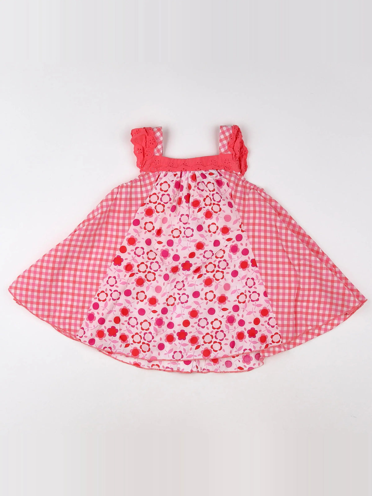 Vertbaudet - blouse blanc, rose - 2 ans