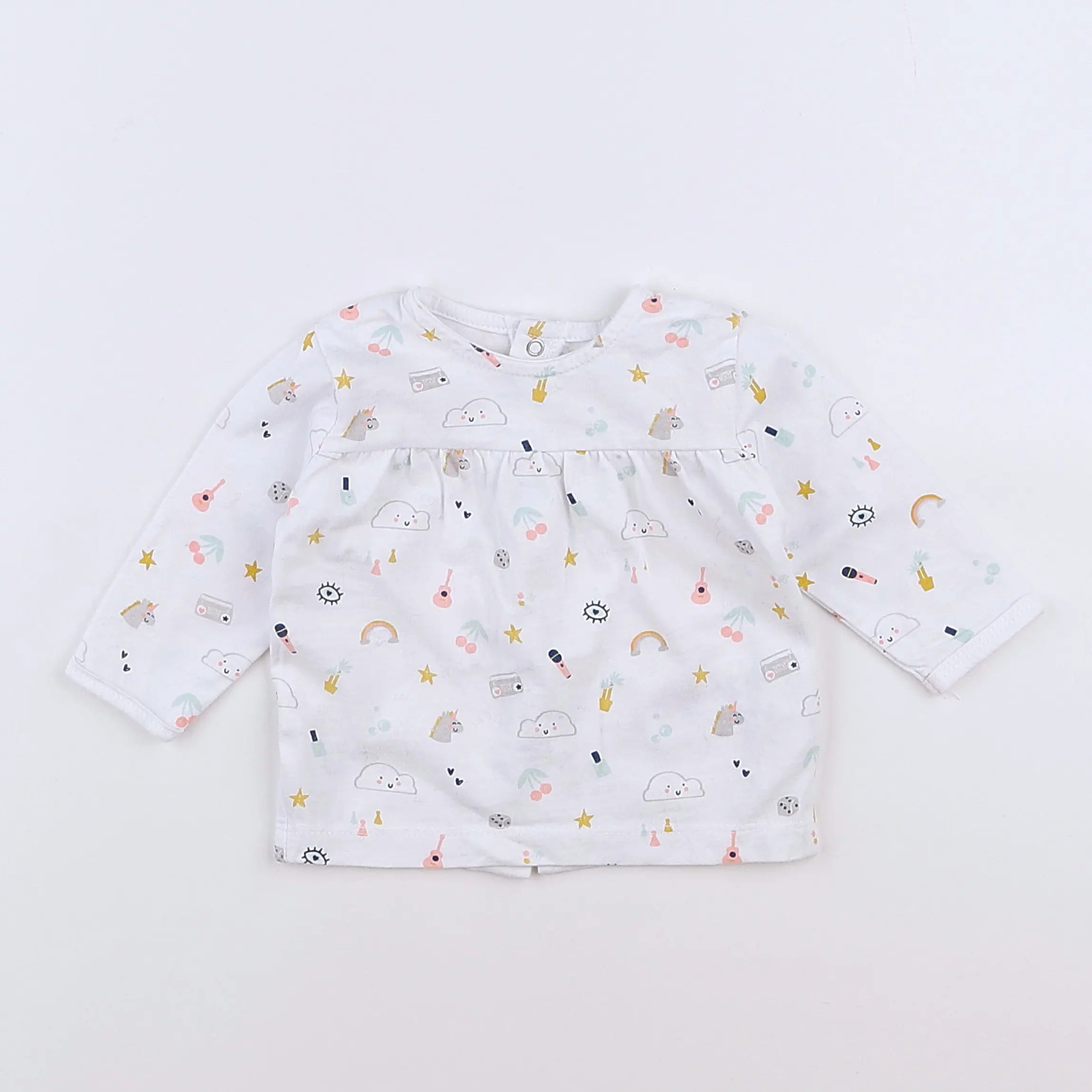 Vertbaudet - pyjama coton multicolore - 3 mois