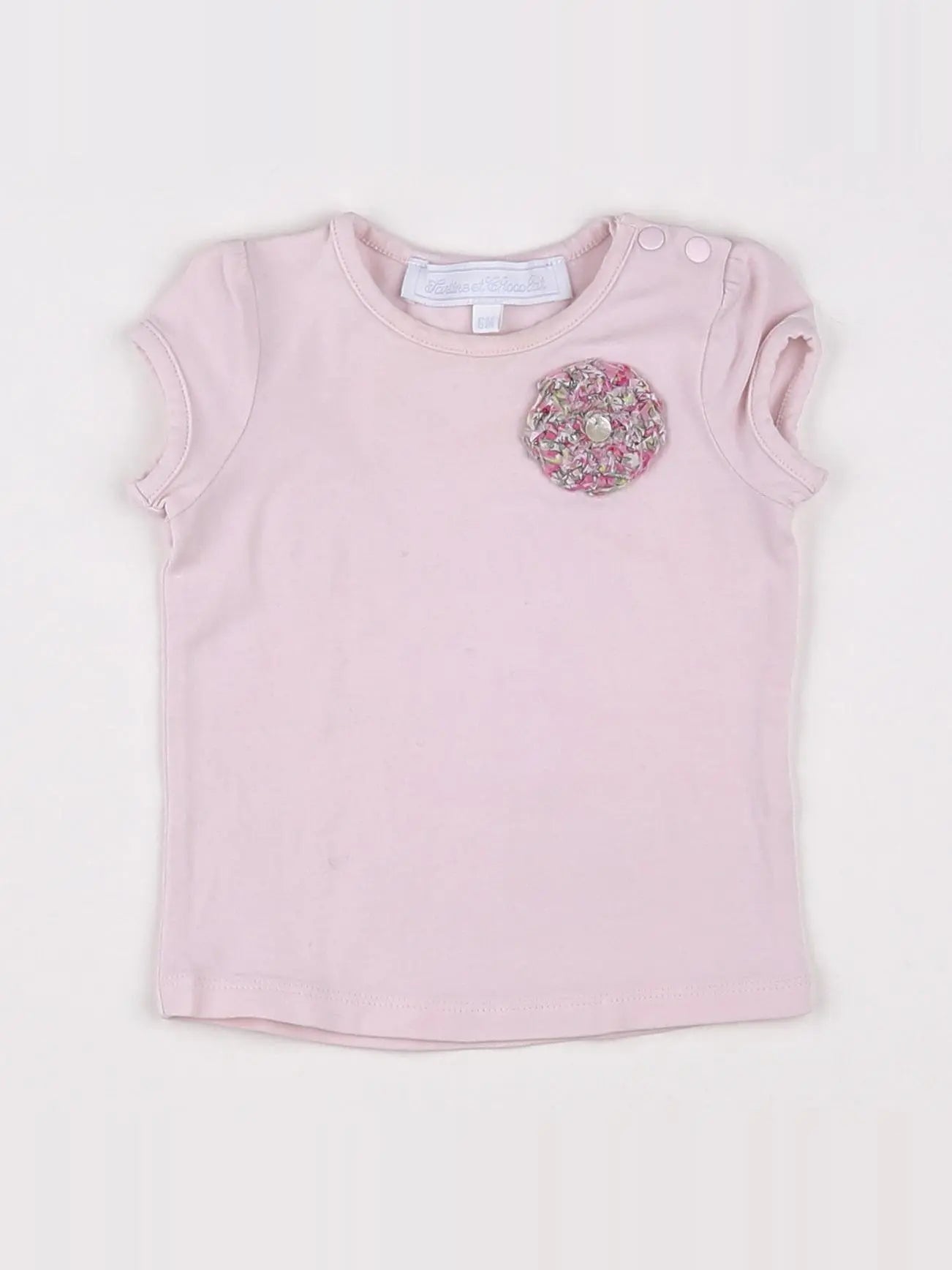 Tartine & Chocolat - tee-shirt rose - 6 mois