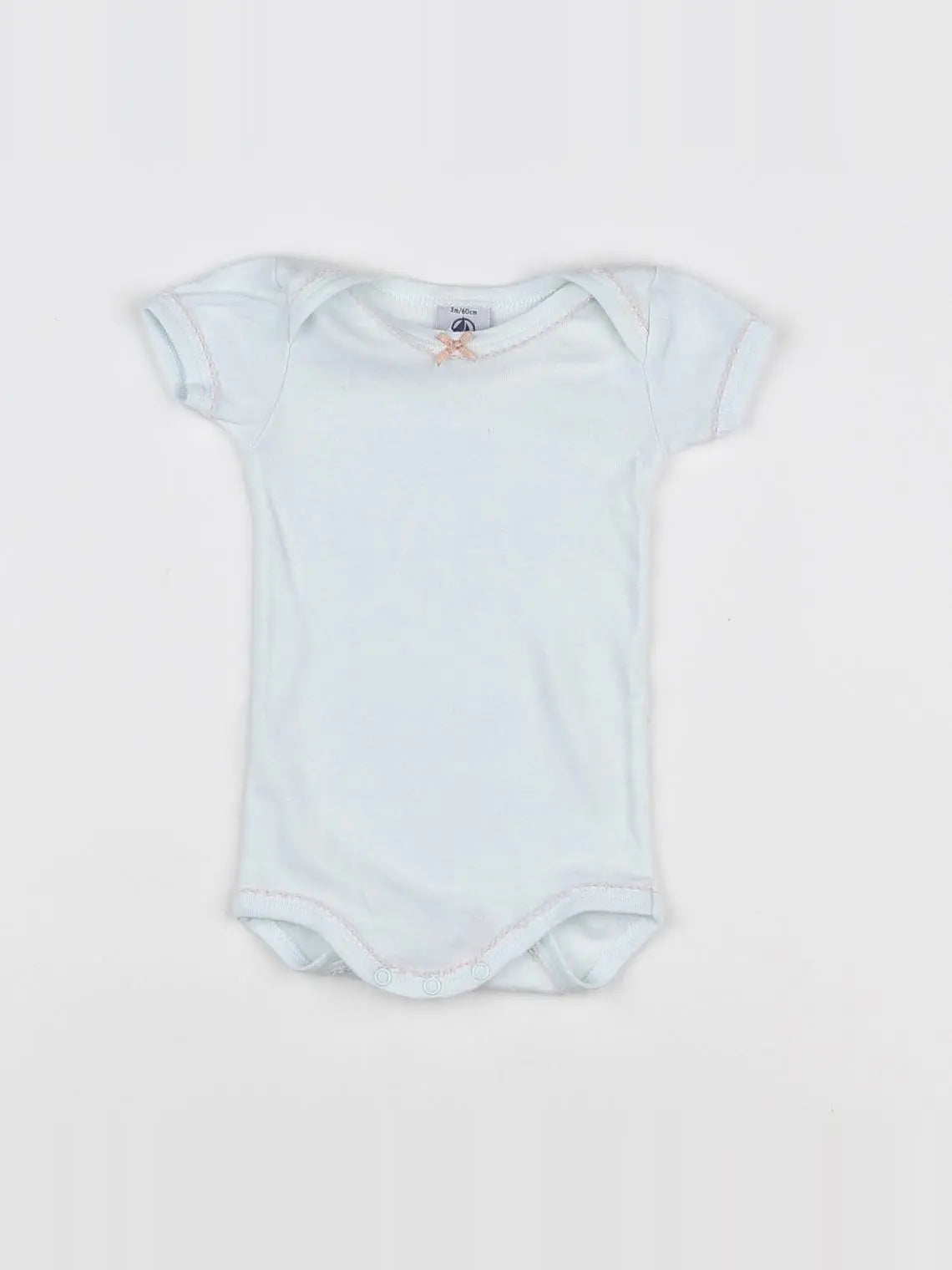 Petit Bateau - body bleu - 3 mois