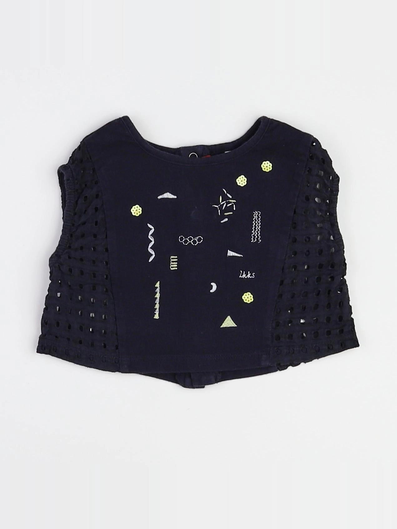 IKKS - tee-shirt bleu - 18 mois