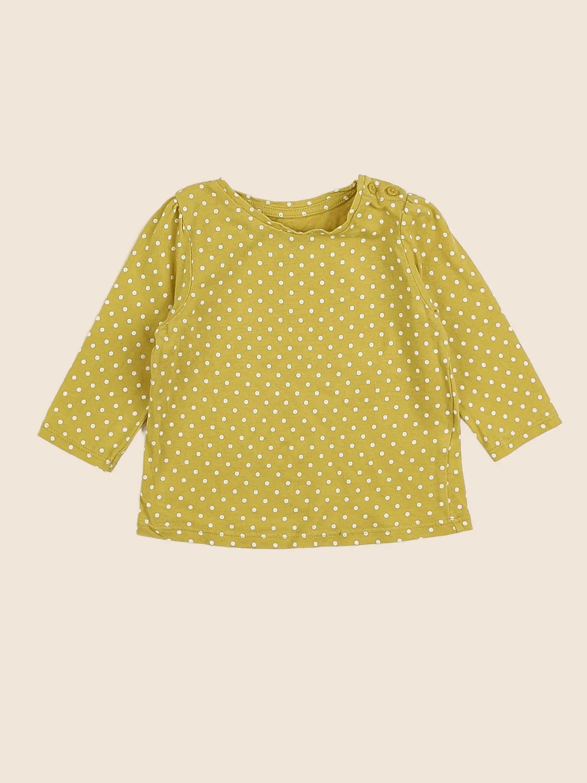 Vertbaudet - tee-shirt jaune - 6 mois