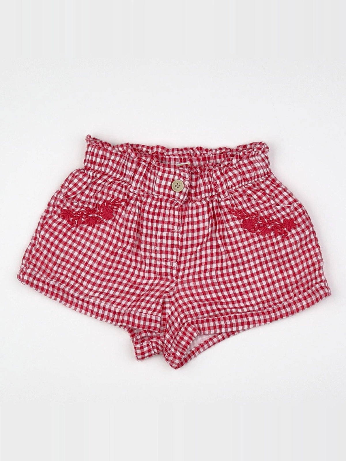 Tape à l'oeil - short blanc, rouge - 6 mois