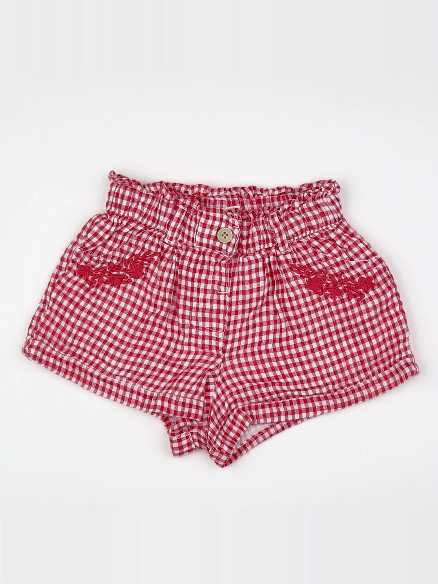 Tape à l'oeil - short blanc, rouge - 6 mois