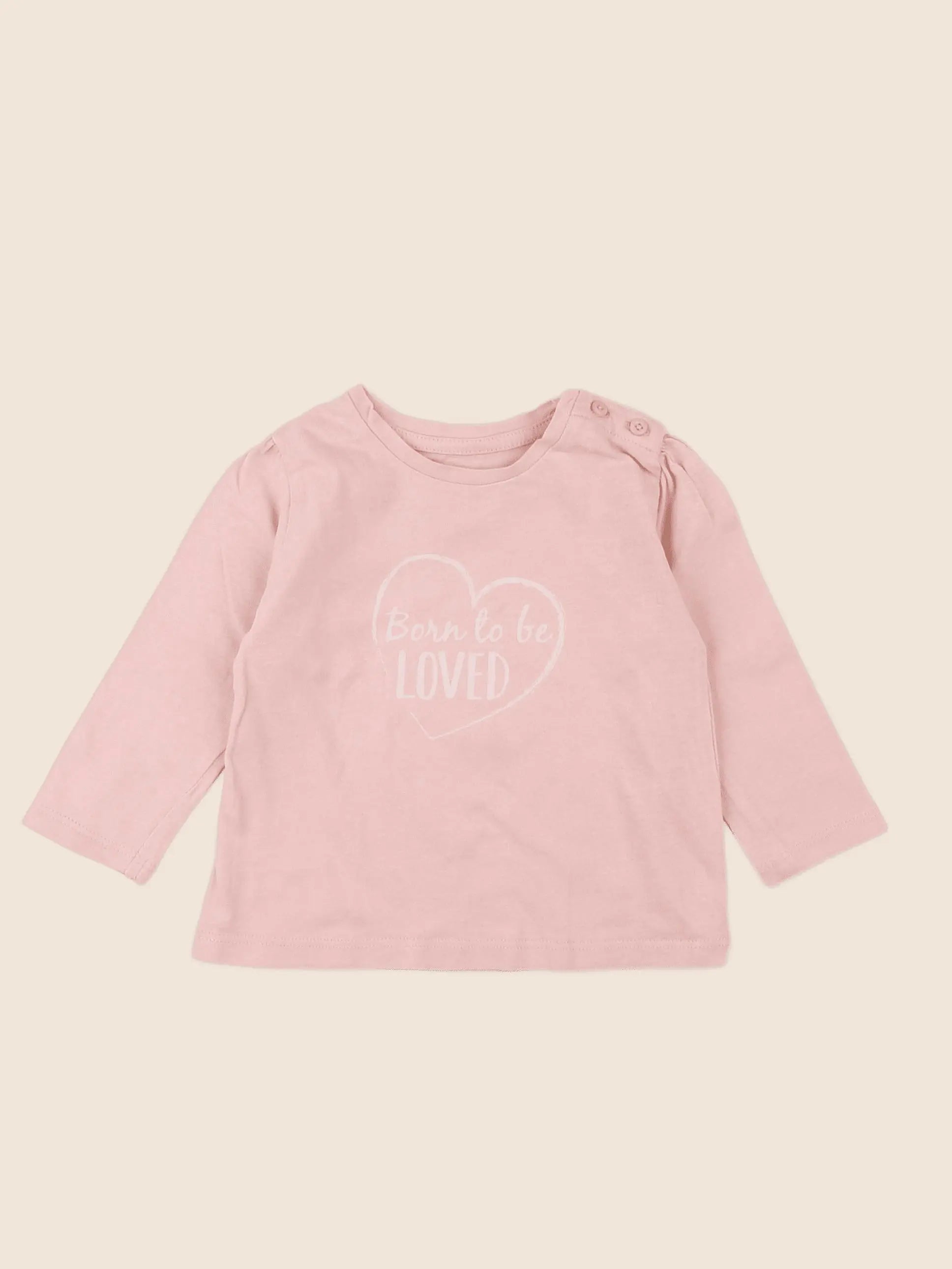 Vertbaudet - tee-shirt rose - 9 mois
