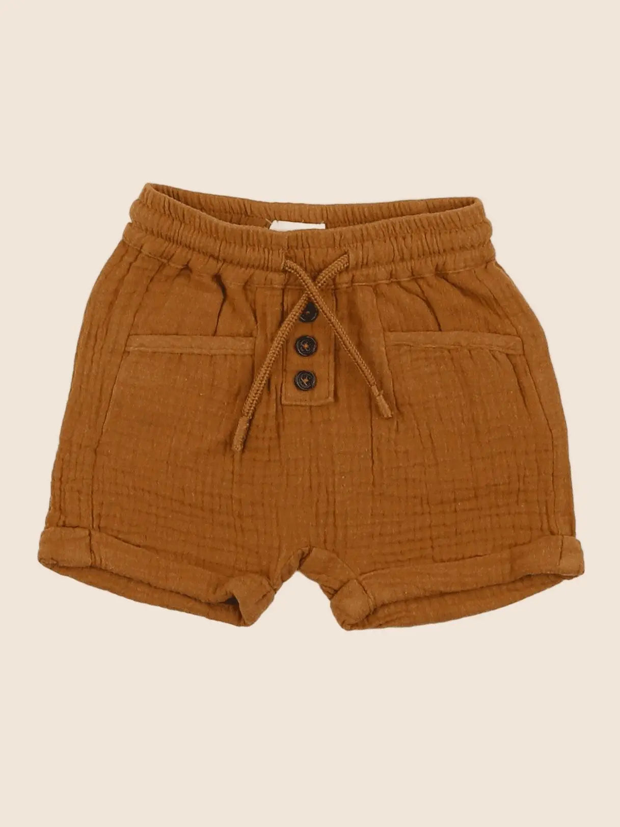Vertbaudet - short marron - 3 mois