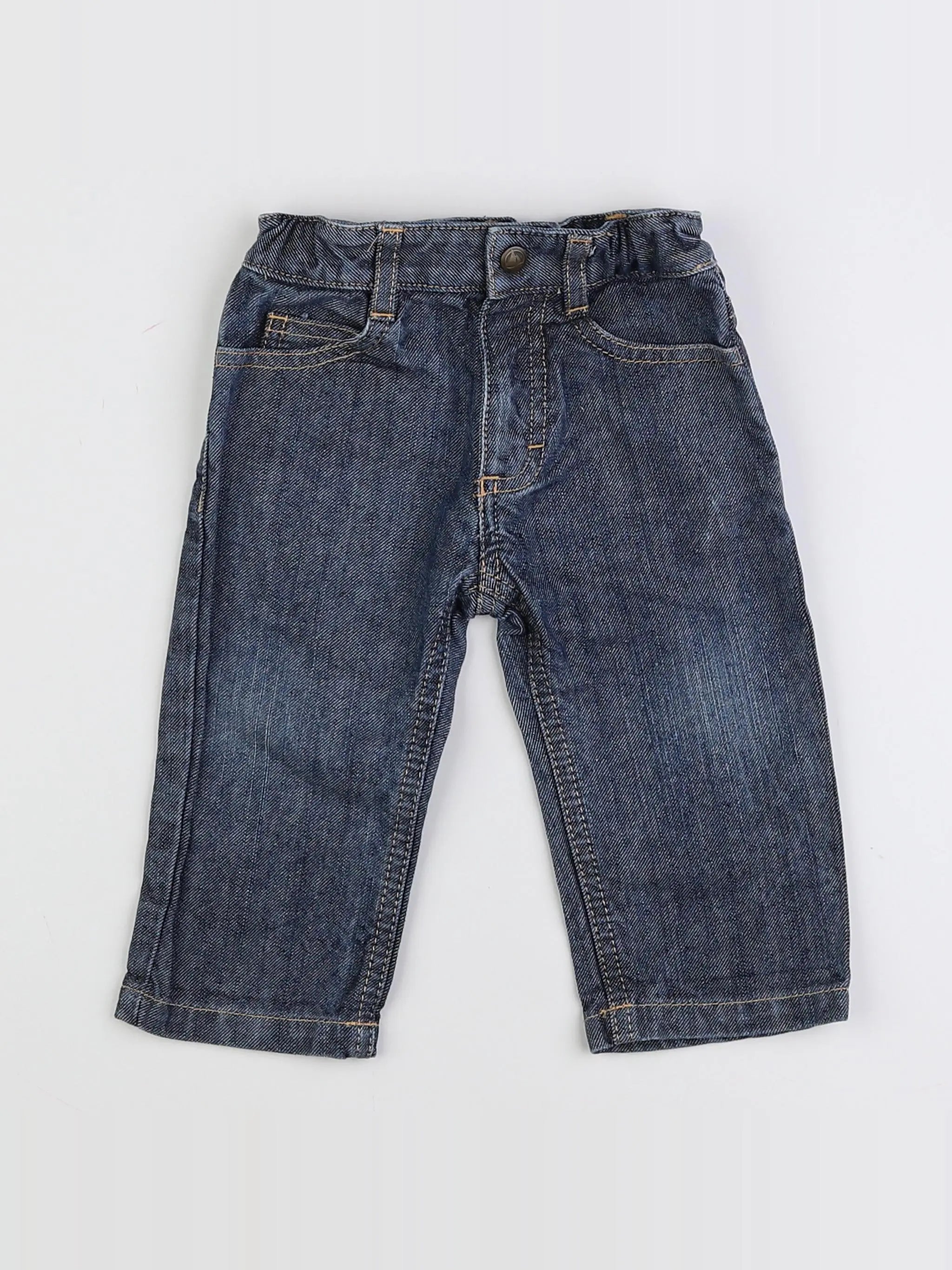 Petit Bateau - jean bleu - 12 mois