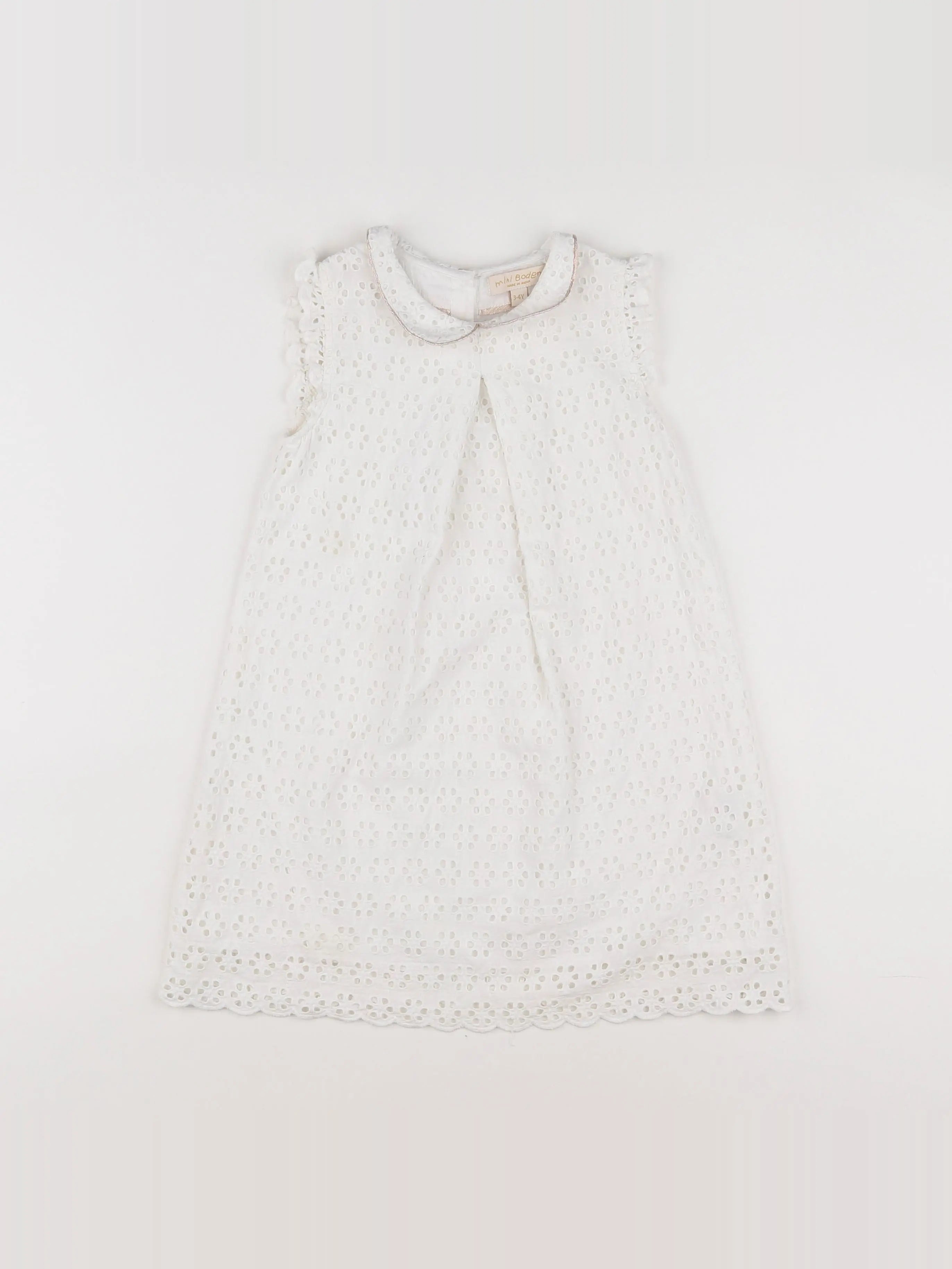Mini Boden - robe beige - 3/4 ans