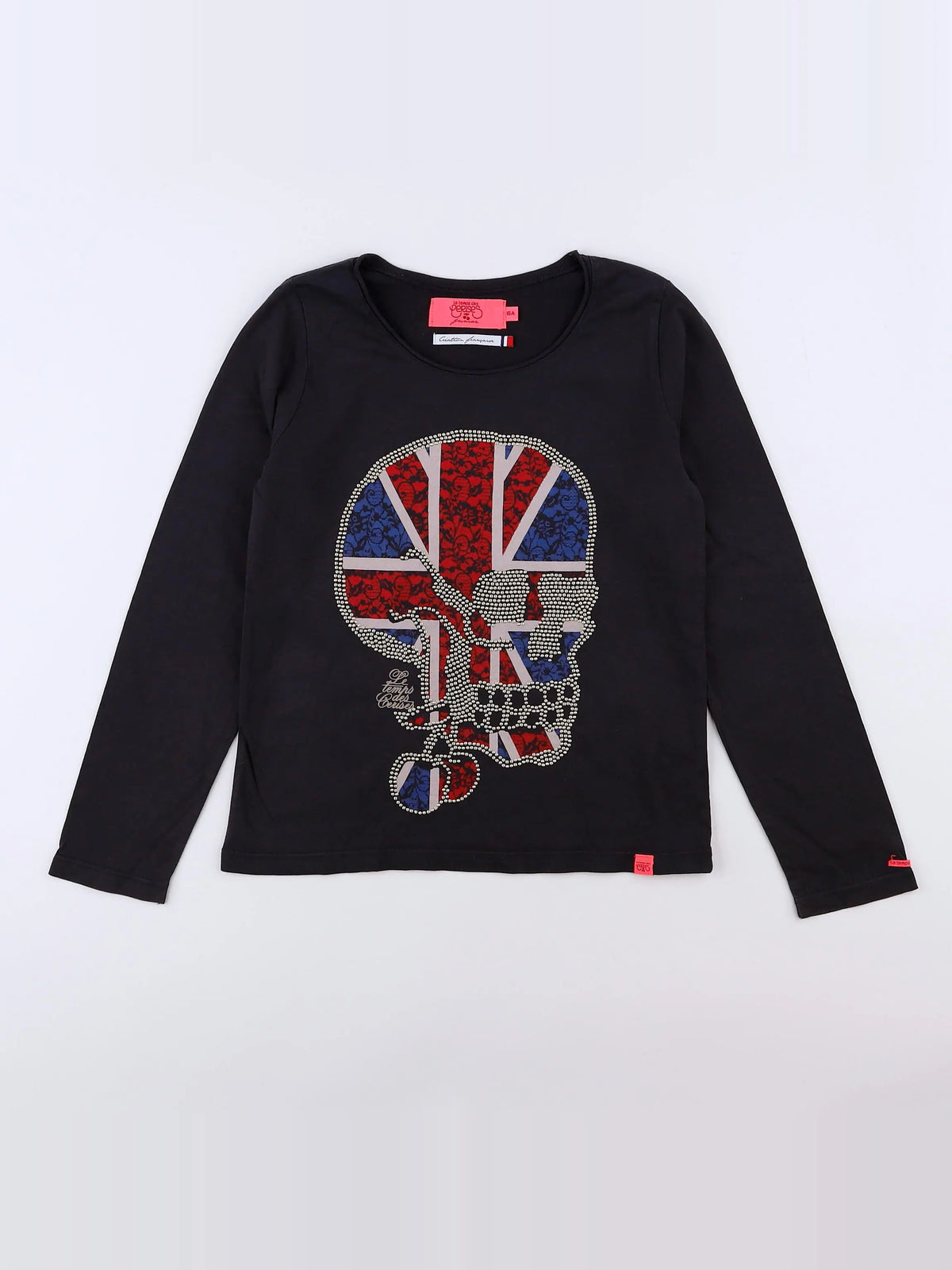 Le temps des cerises  - tee-shirt multicolore, gris - 6 ans