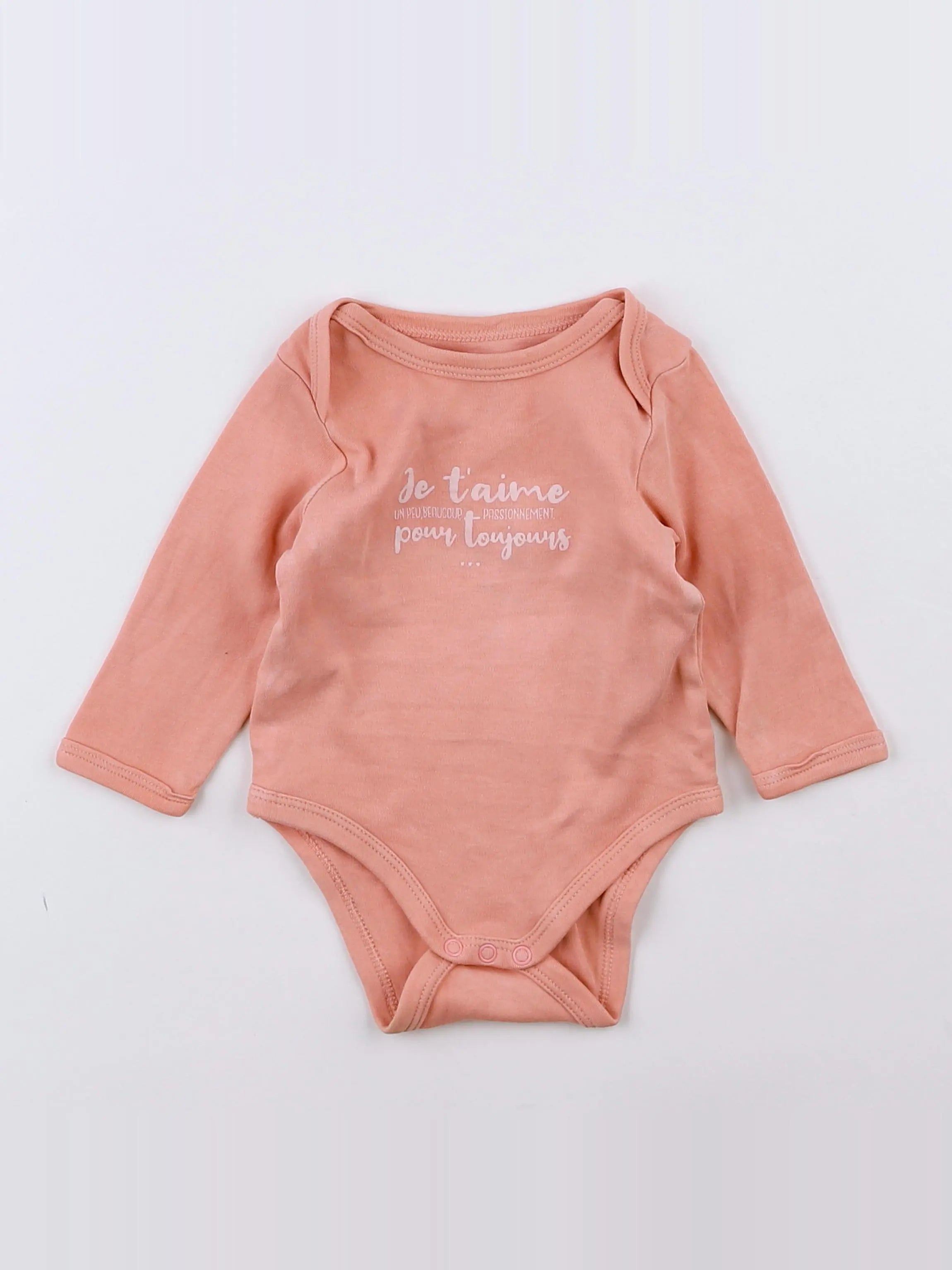 Vertbaudet - body rose - 3 mois