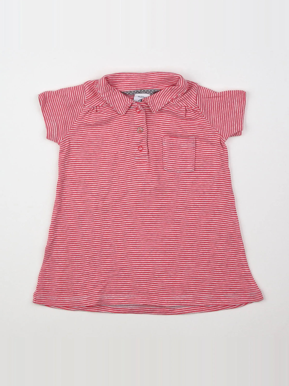 Petit Bateau - robe rose - 6 mois