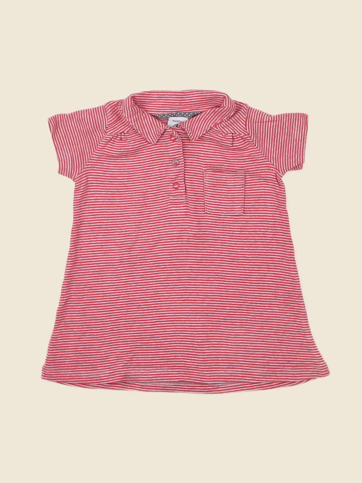 Petit Bateau - robe rose - 6 mois