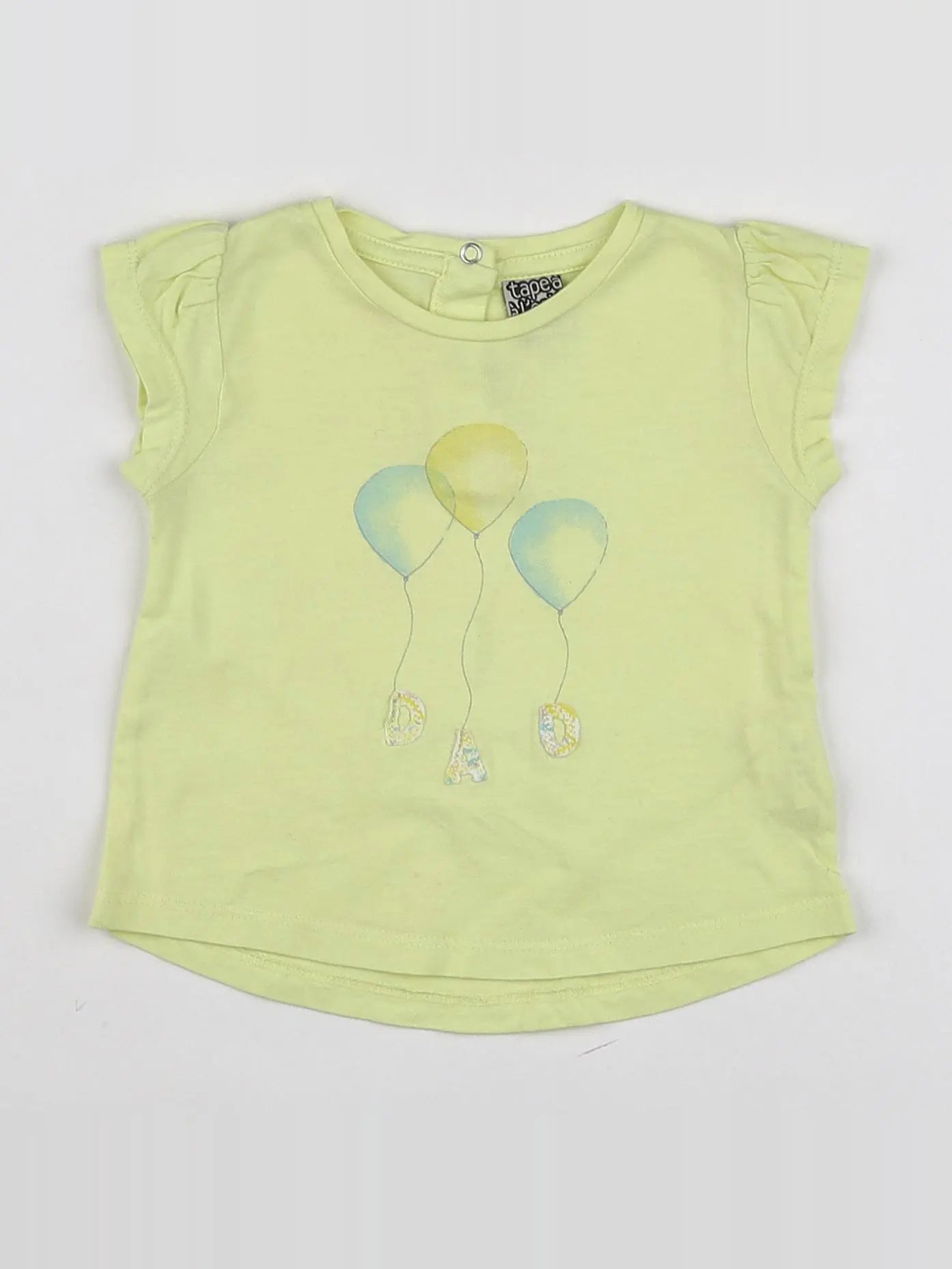 Tape à l'oeil - tee-shirt jaune - 6 mois