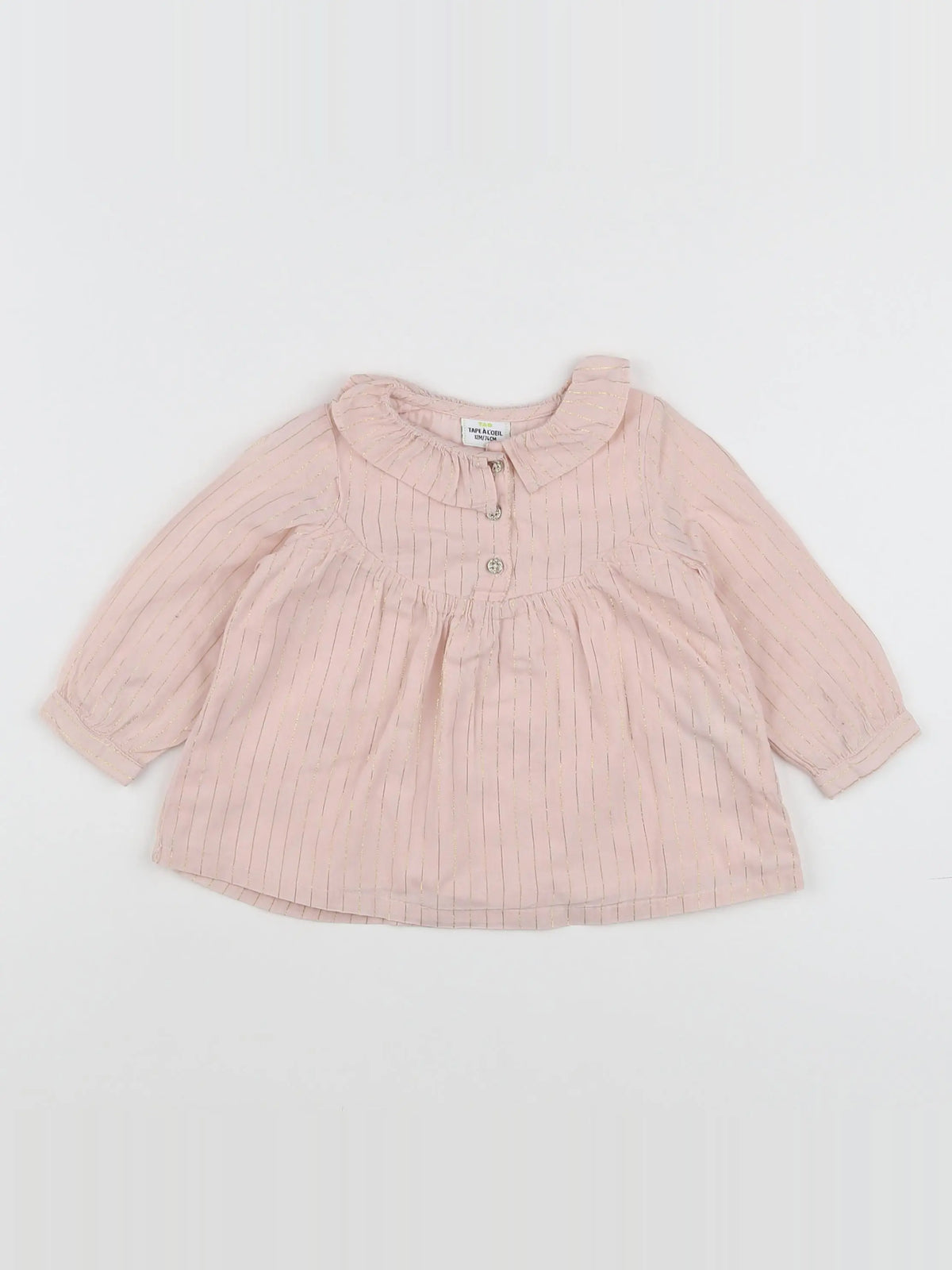 Tape à l'oeil - blouse rose - 12 mois