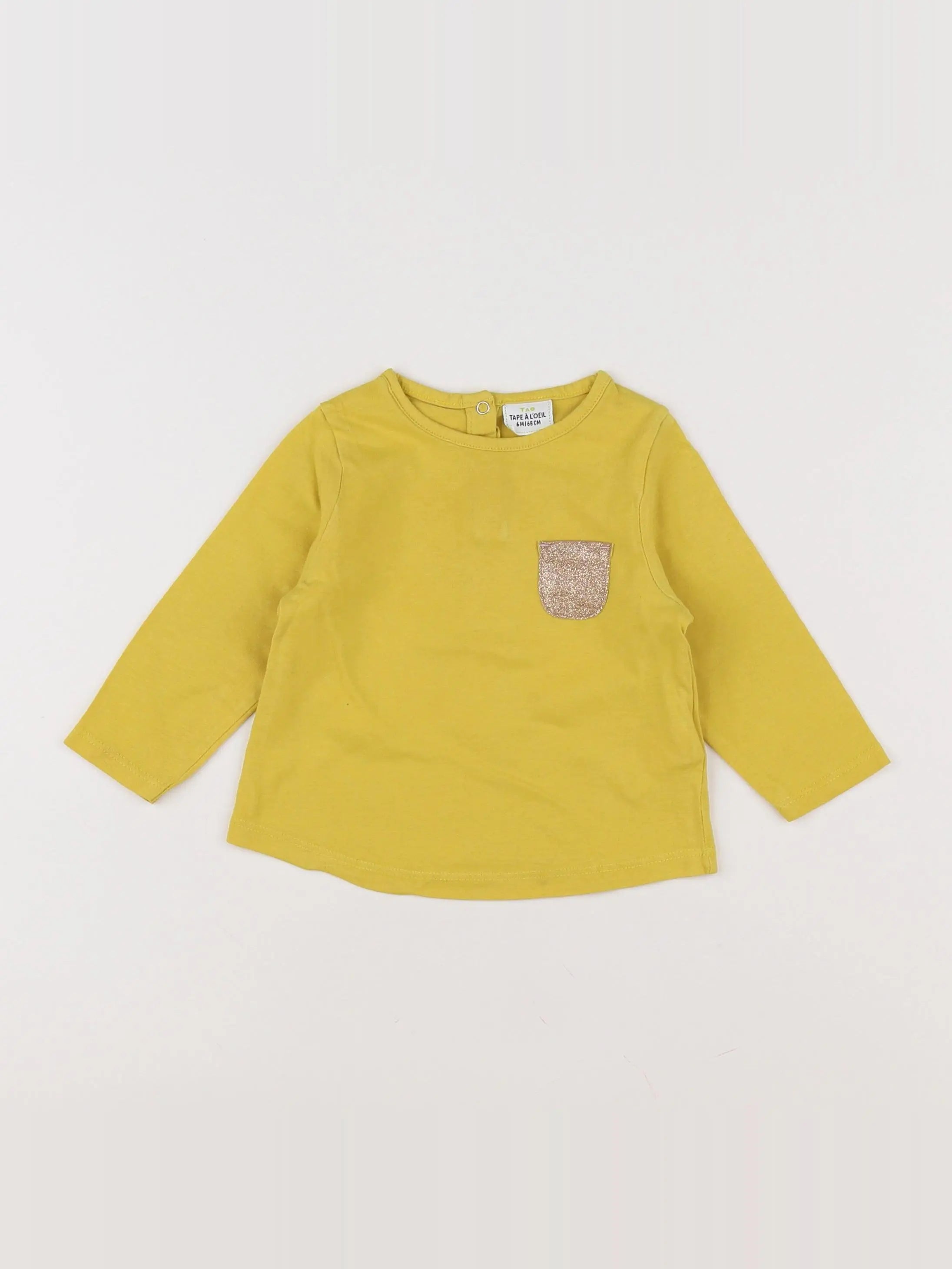 Tape à l'oeil - tee-shirt jaune - 6 mois
