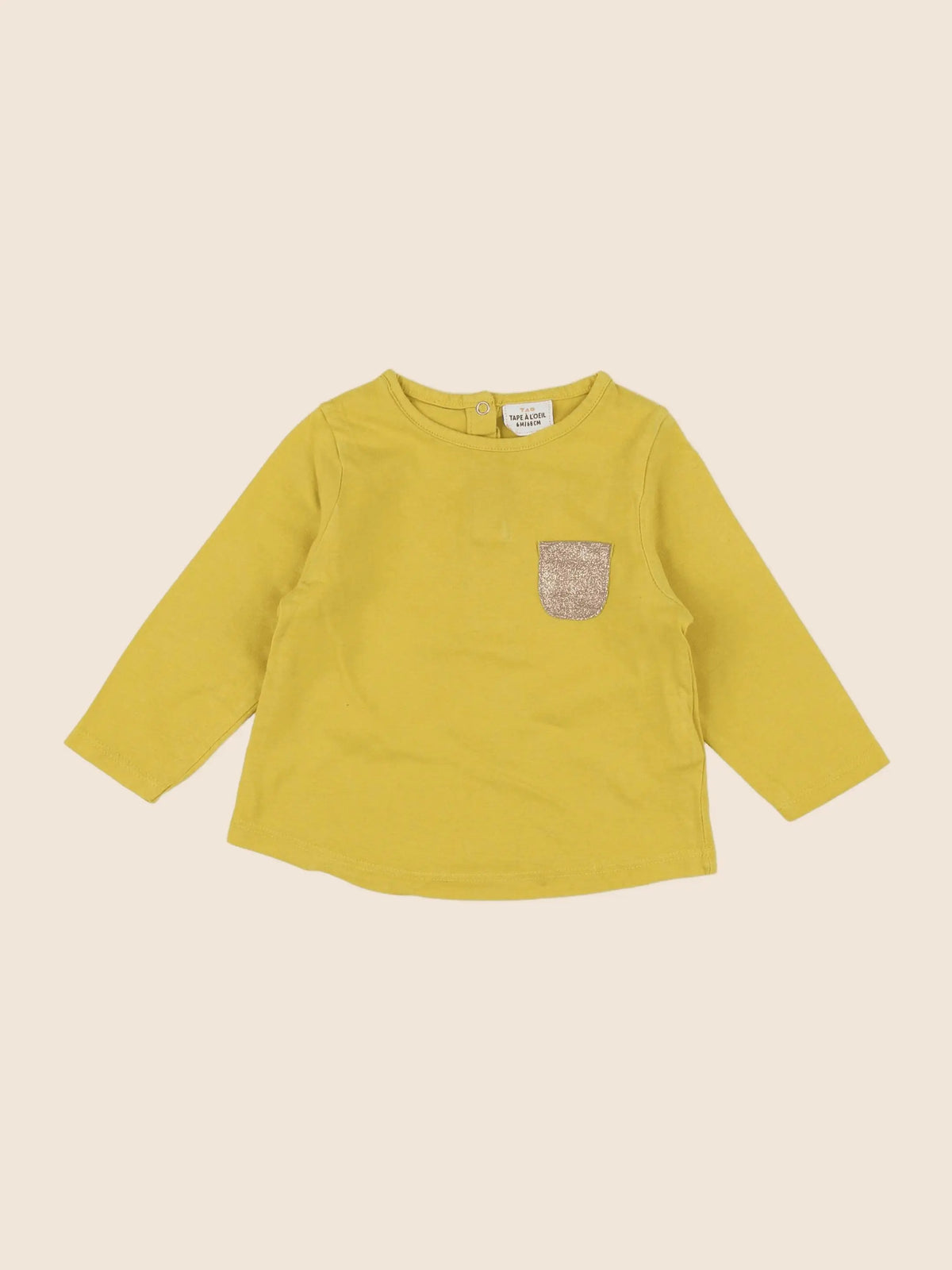 Tape à l'oeil - tee-shirt jaune - 6 mois