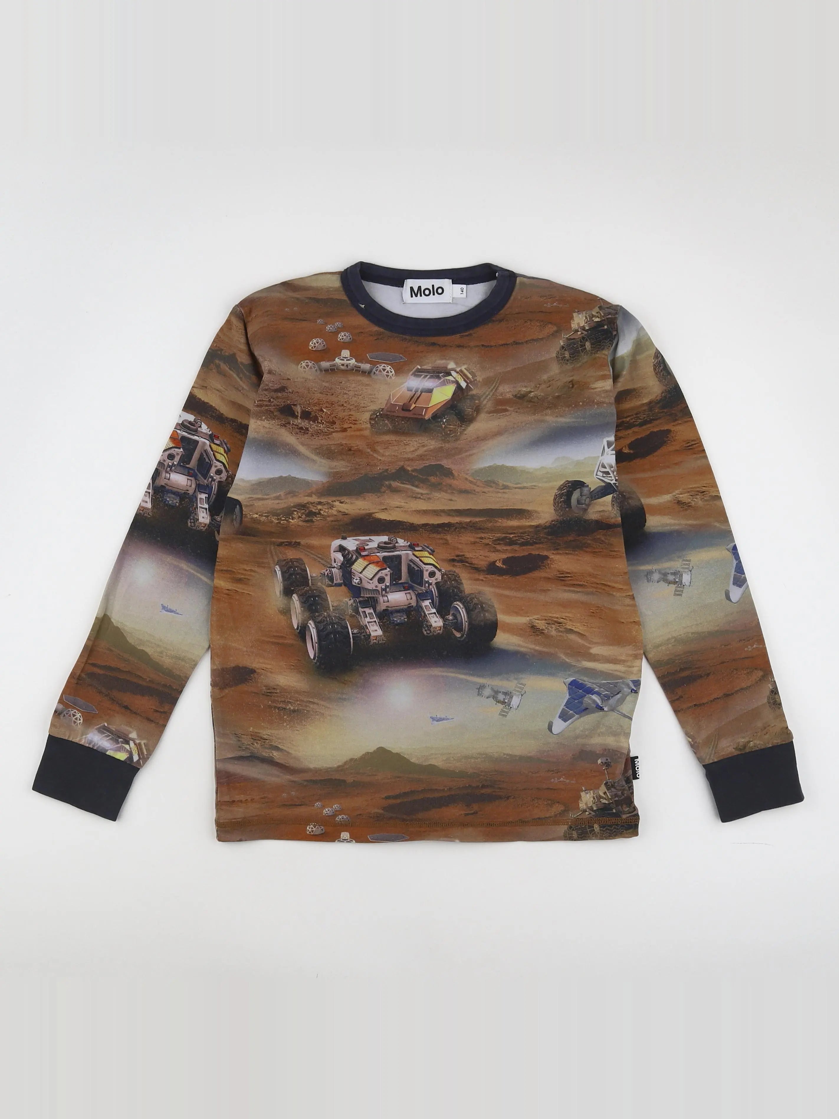 Molo - tee-shirt orange, bleu - 10 ans