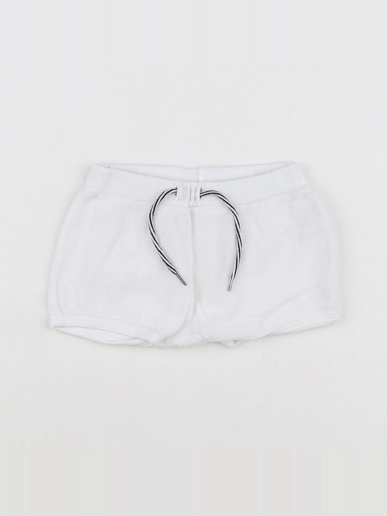 Petit Bateau - bloomer blanc - 12 mois