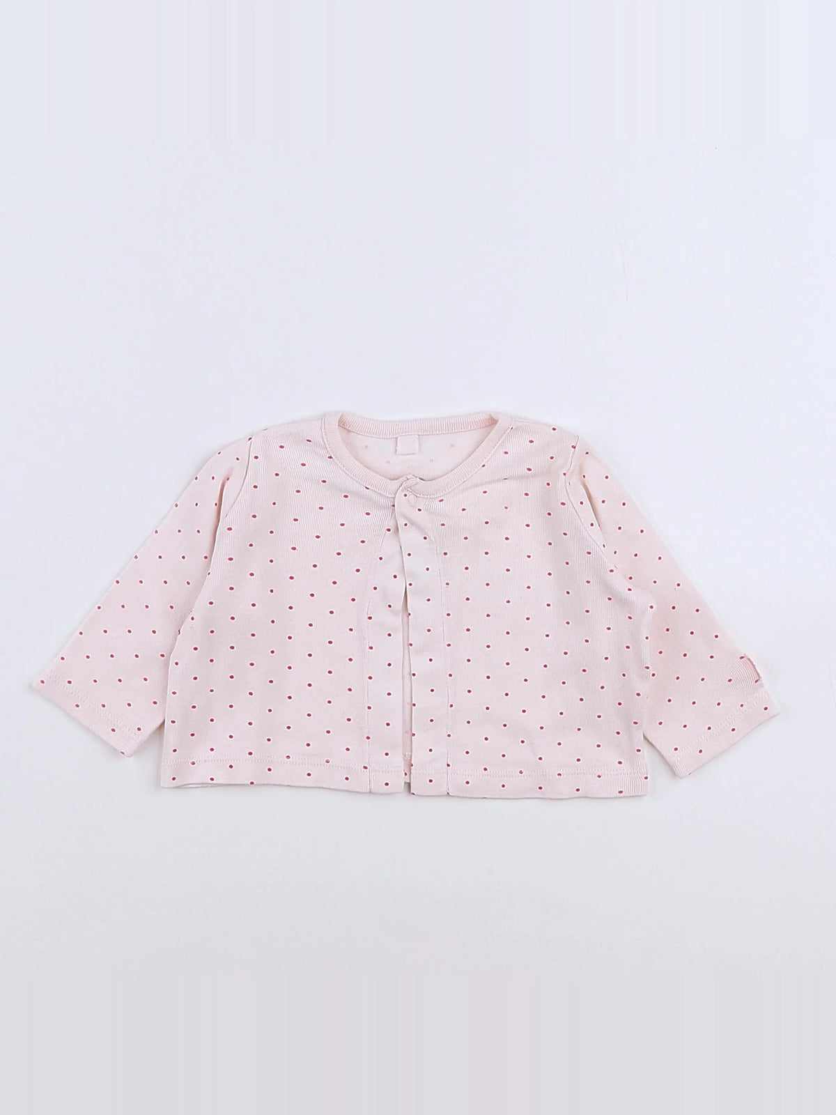 Petit Bateau - gilet rose - 3 mois