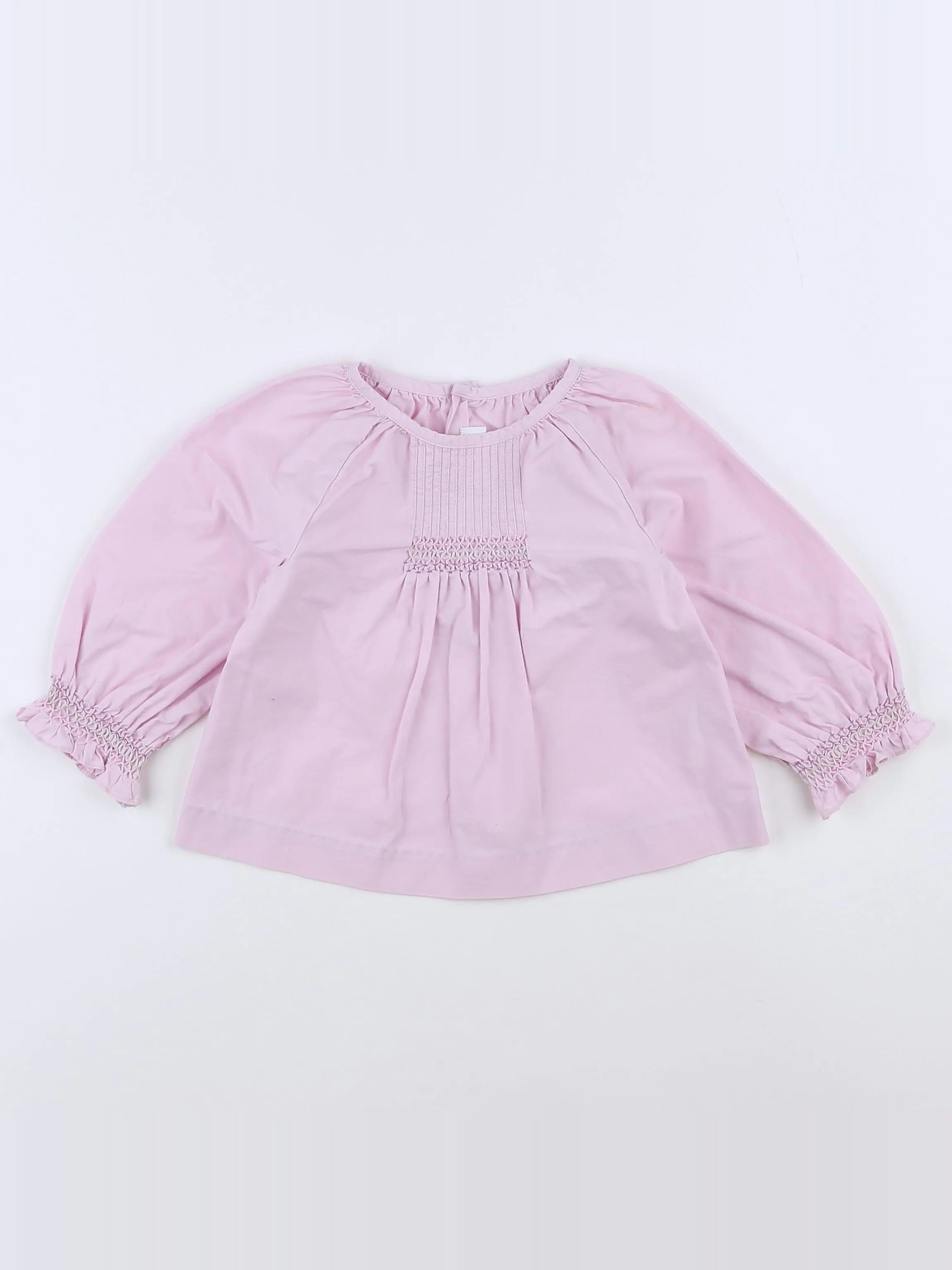 Jacadi - blouse rose - 12 mois