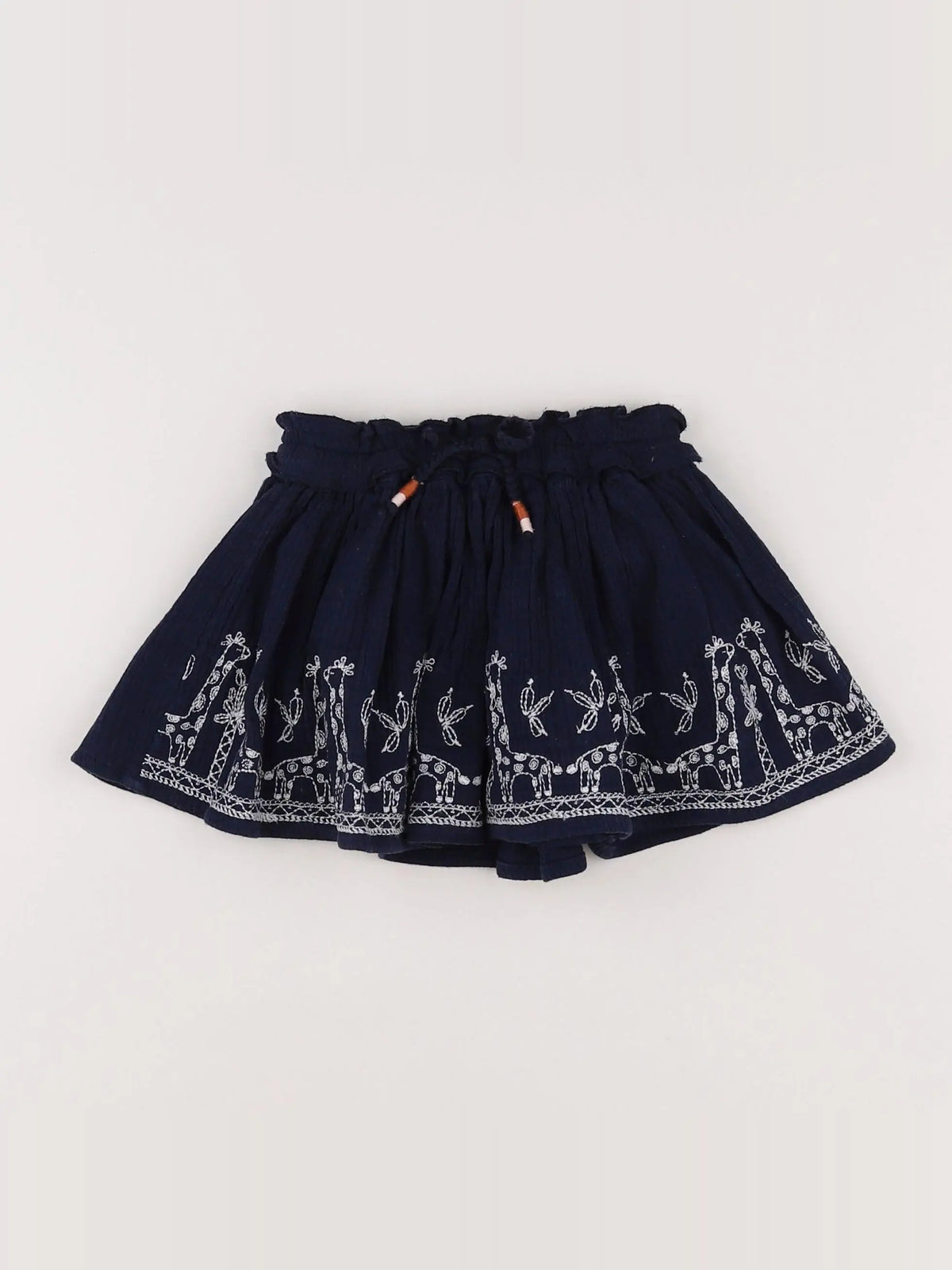 Vertbaudet - jupe blanc, bleu - 18 mois