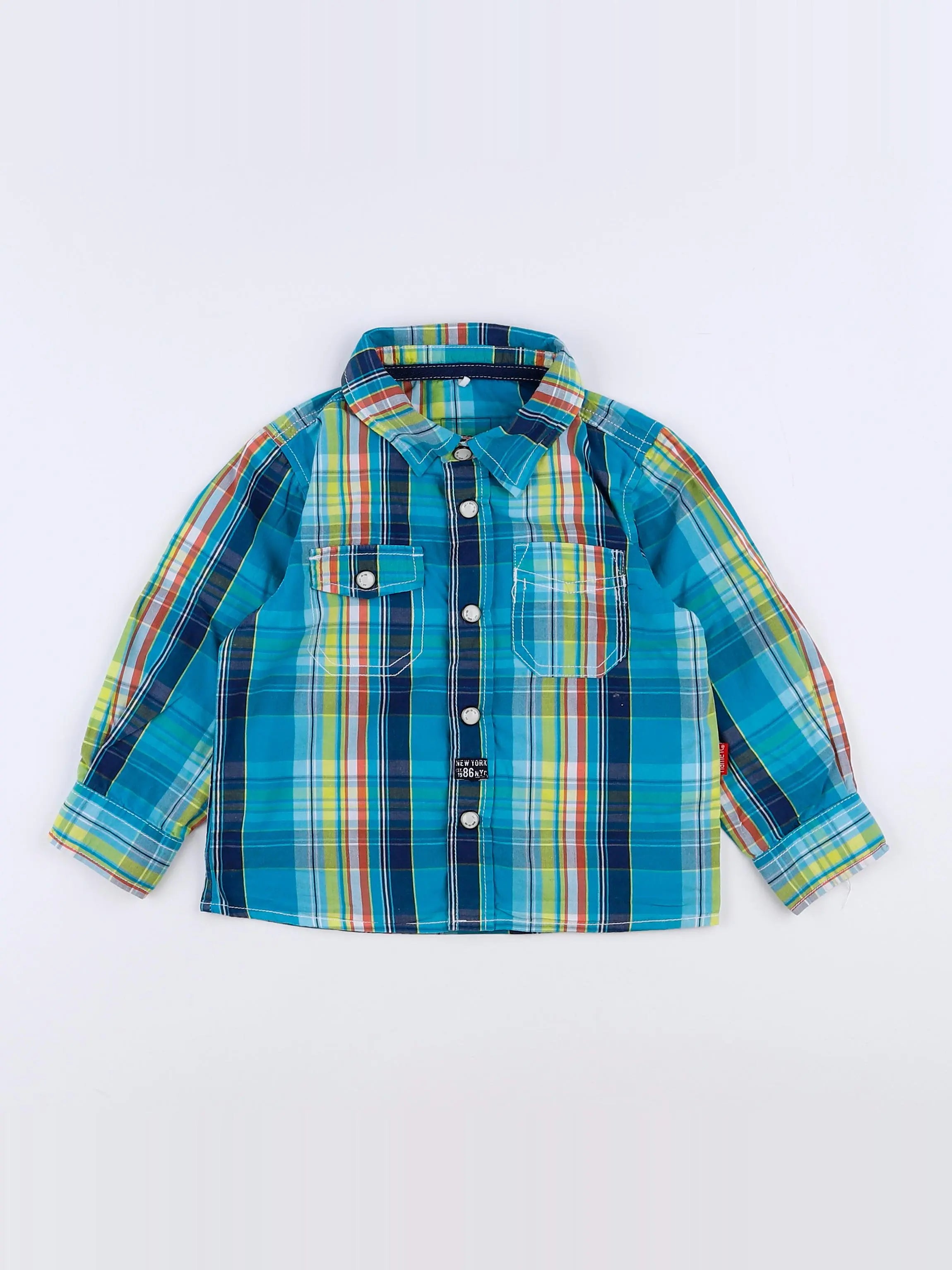 Name it - chemise bleu - 9/12 mois