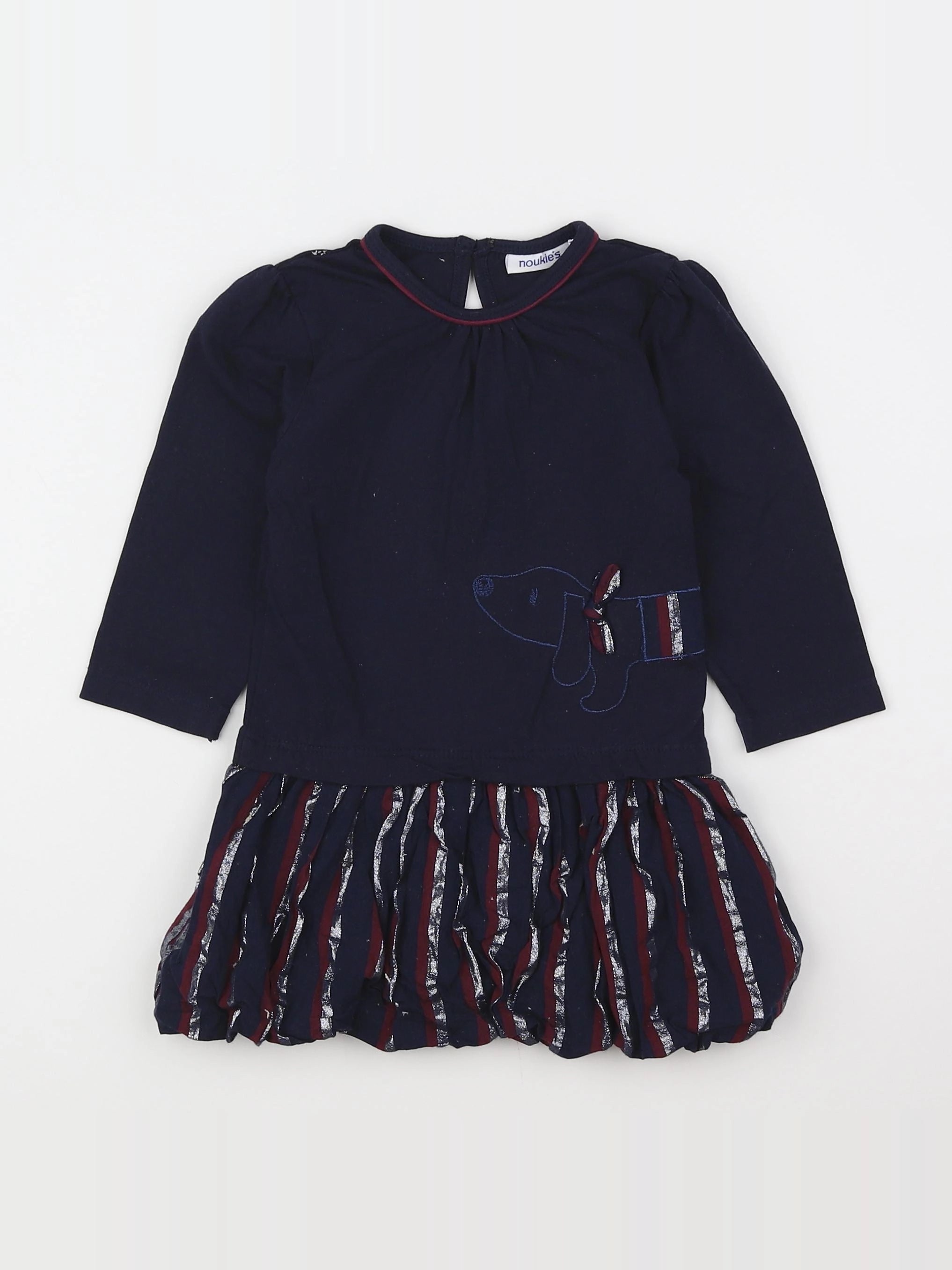 Noukie's - robe bleu - 12 mois