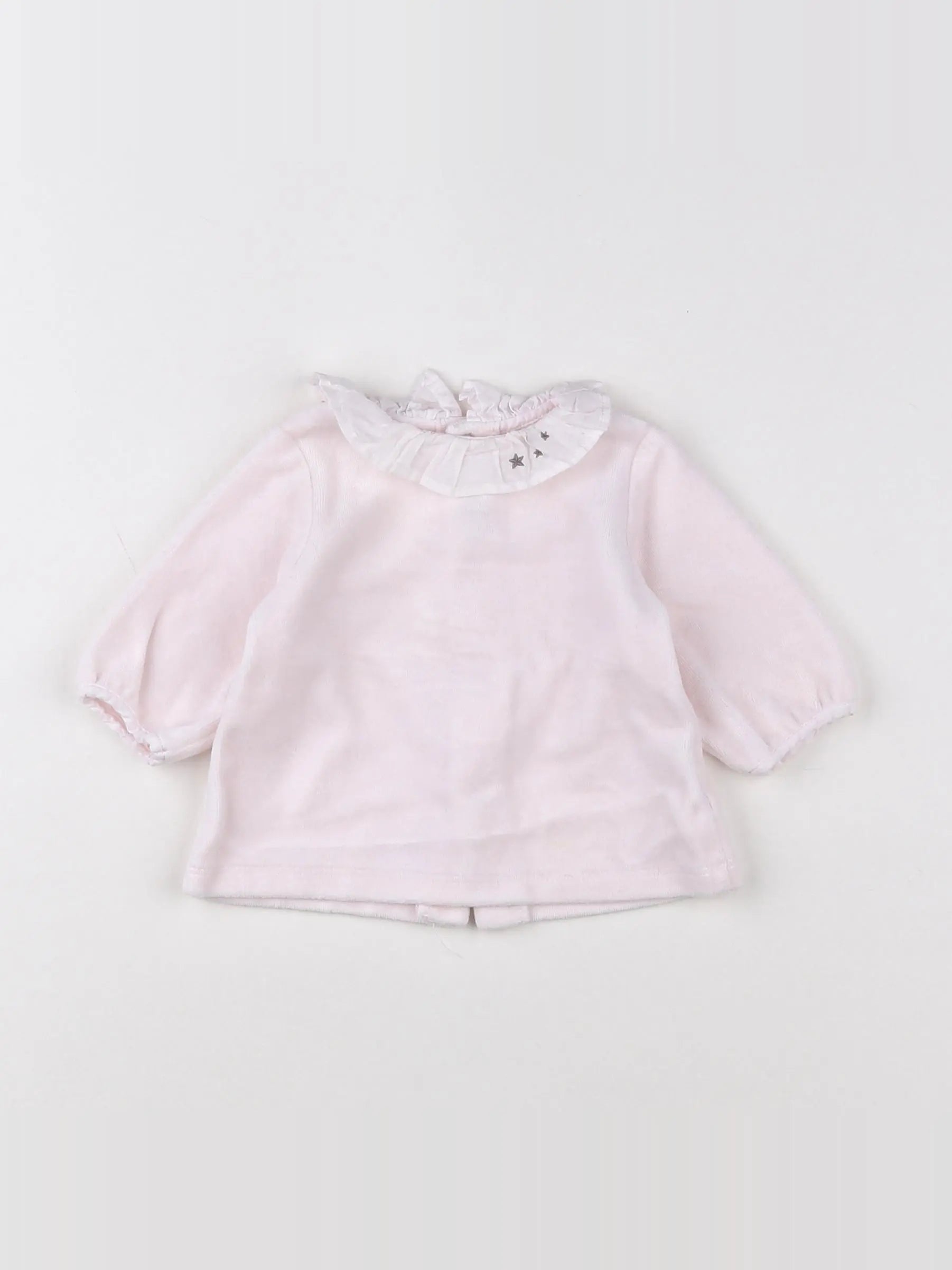 Boutchou - pyjama velours rose - 1 mois
