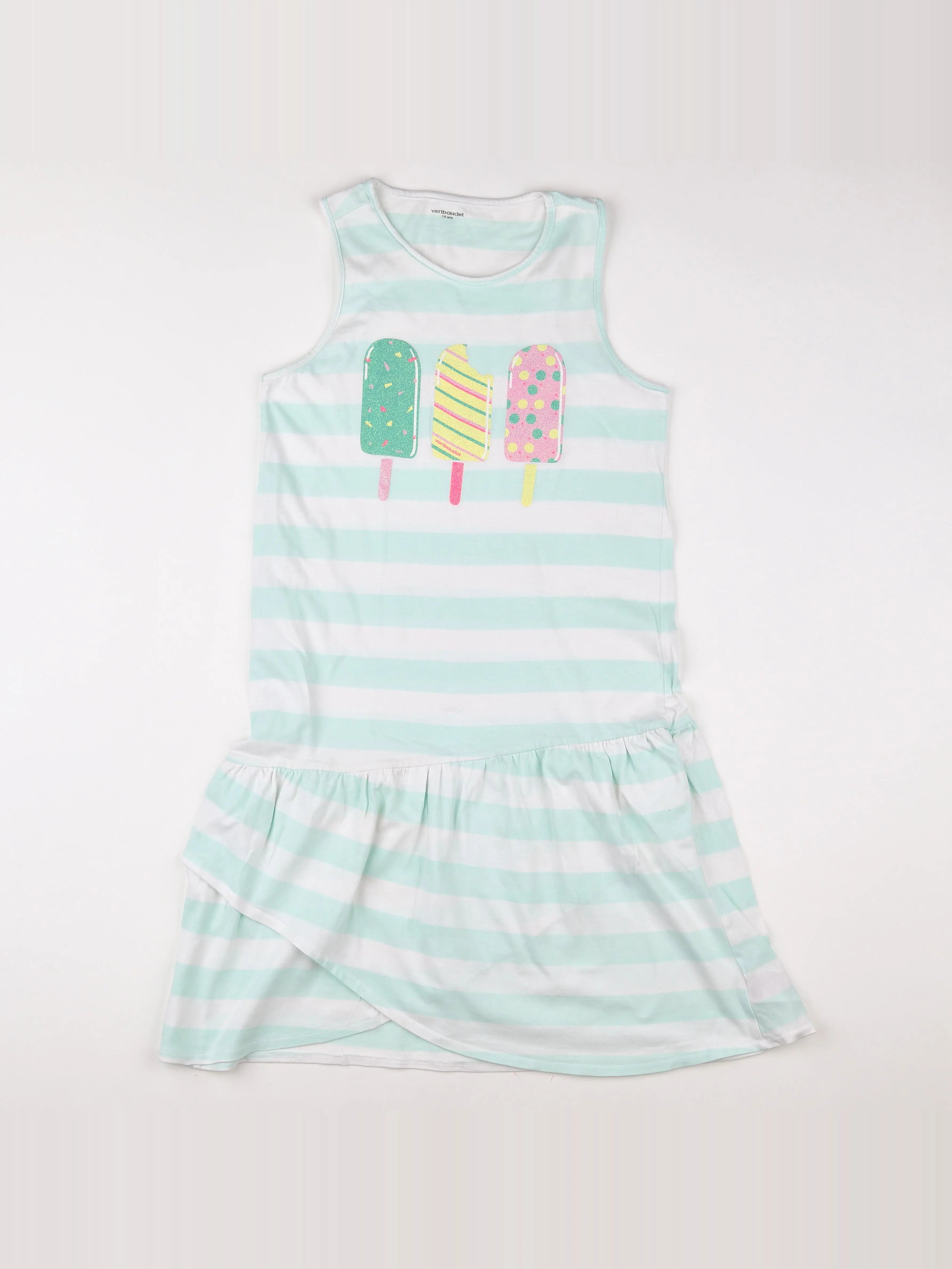 Vertbaudet - robe bleu - 14 ans