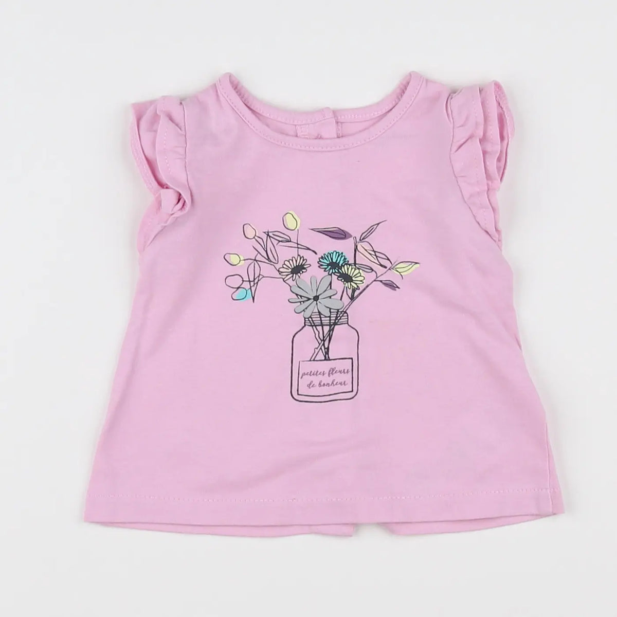 Vertbaudet - tee-shirt violet - 3 mois