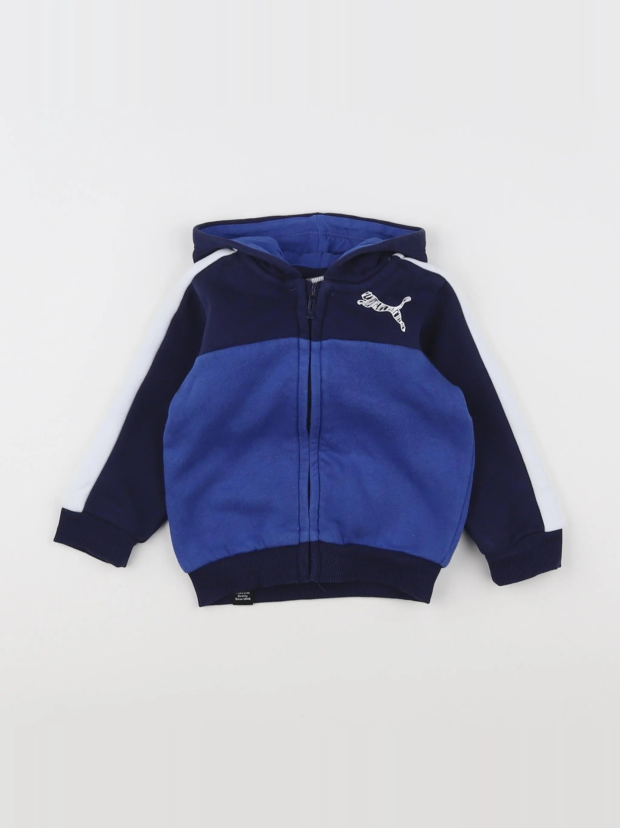 Puma - sweat bleu - 3/6 mois