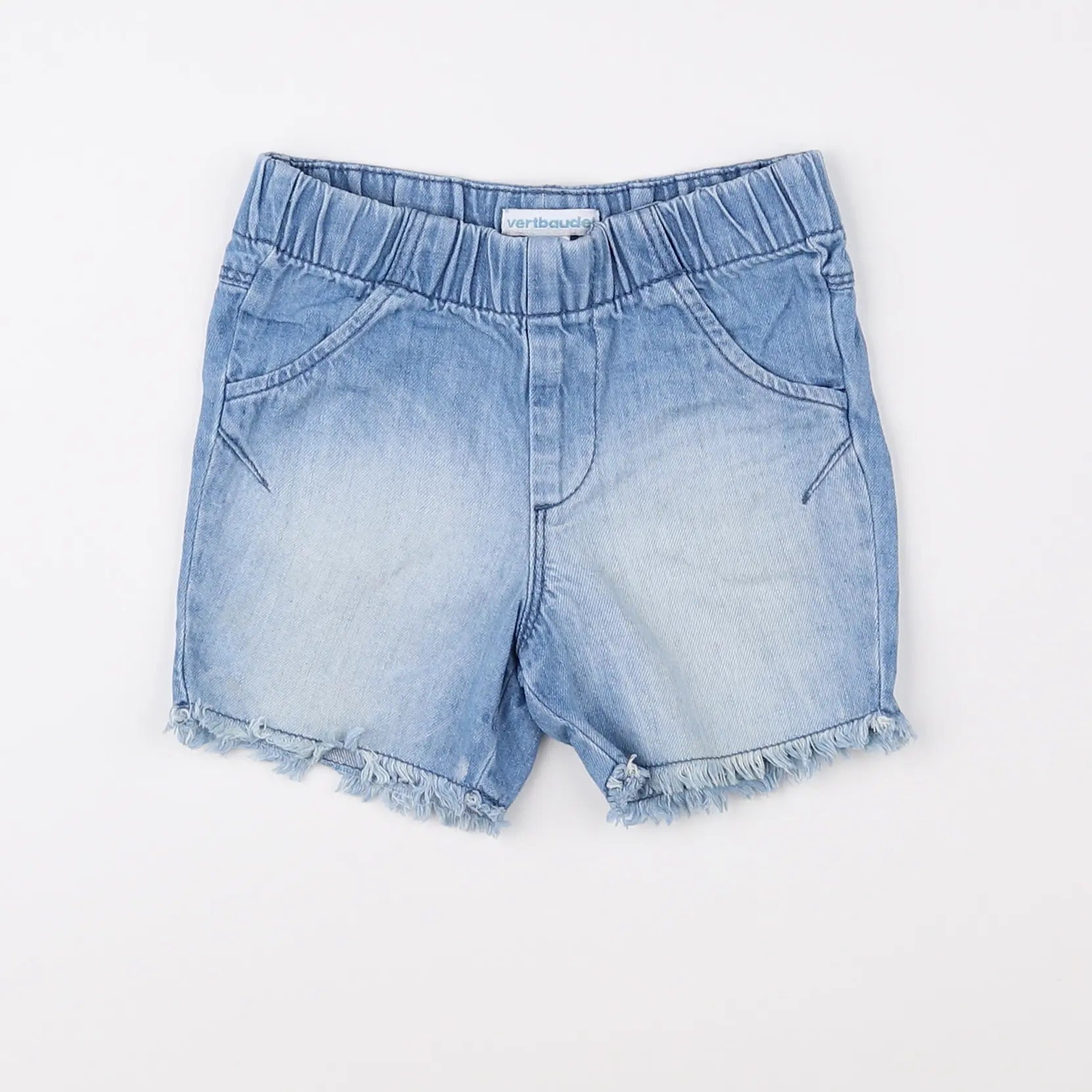 Vertbaudet - short bleu - 12 mois