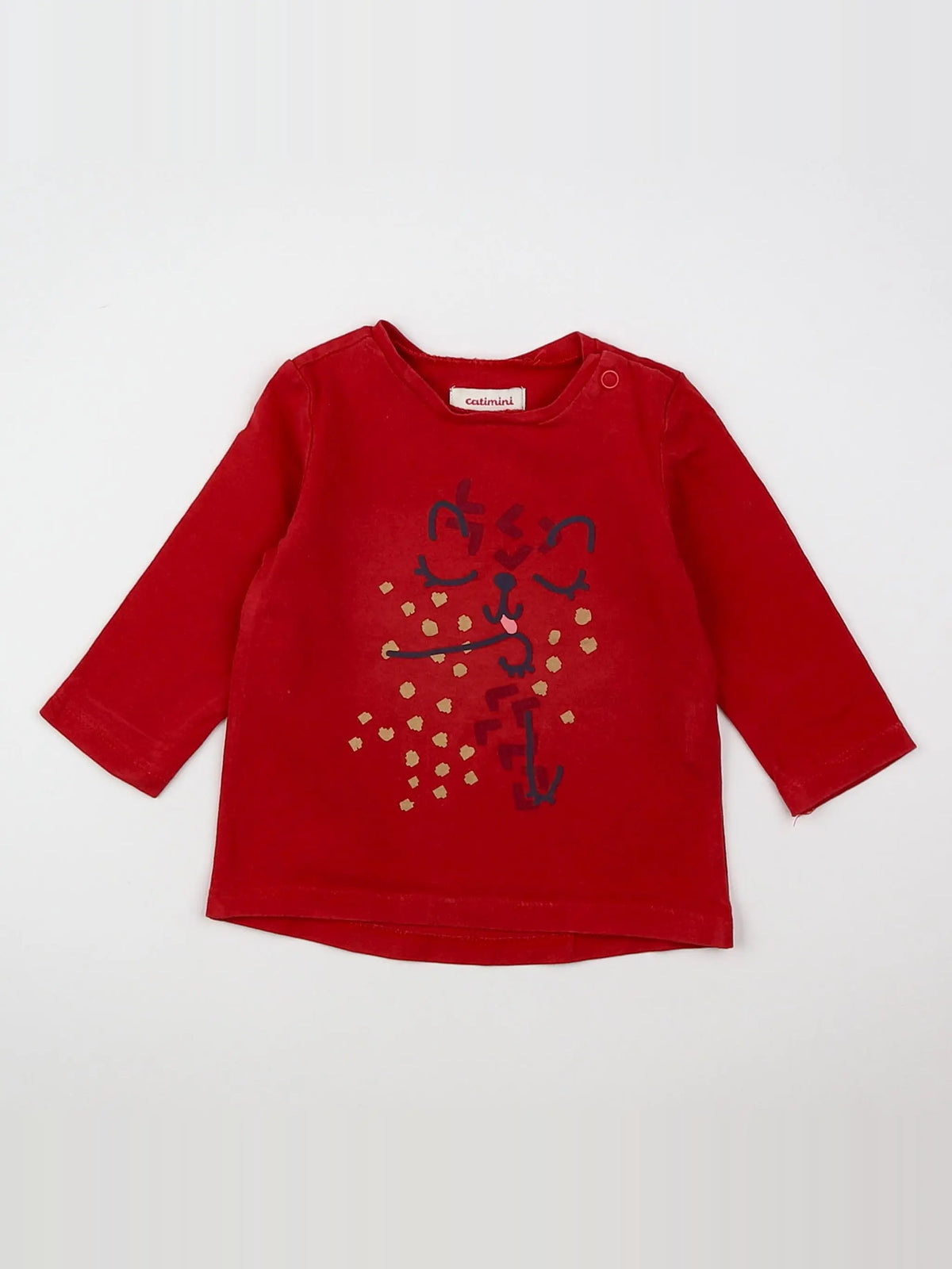Catimini - tee-shirt rouge - 3 mois