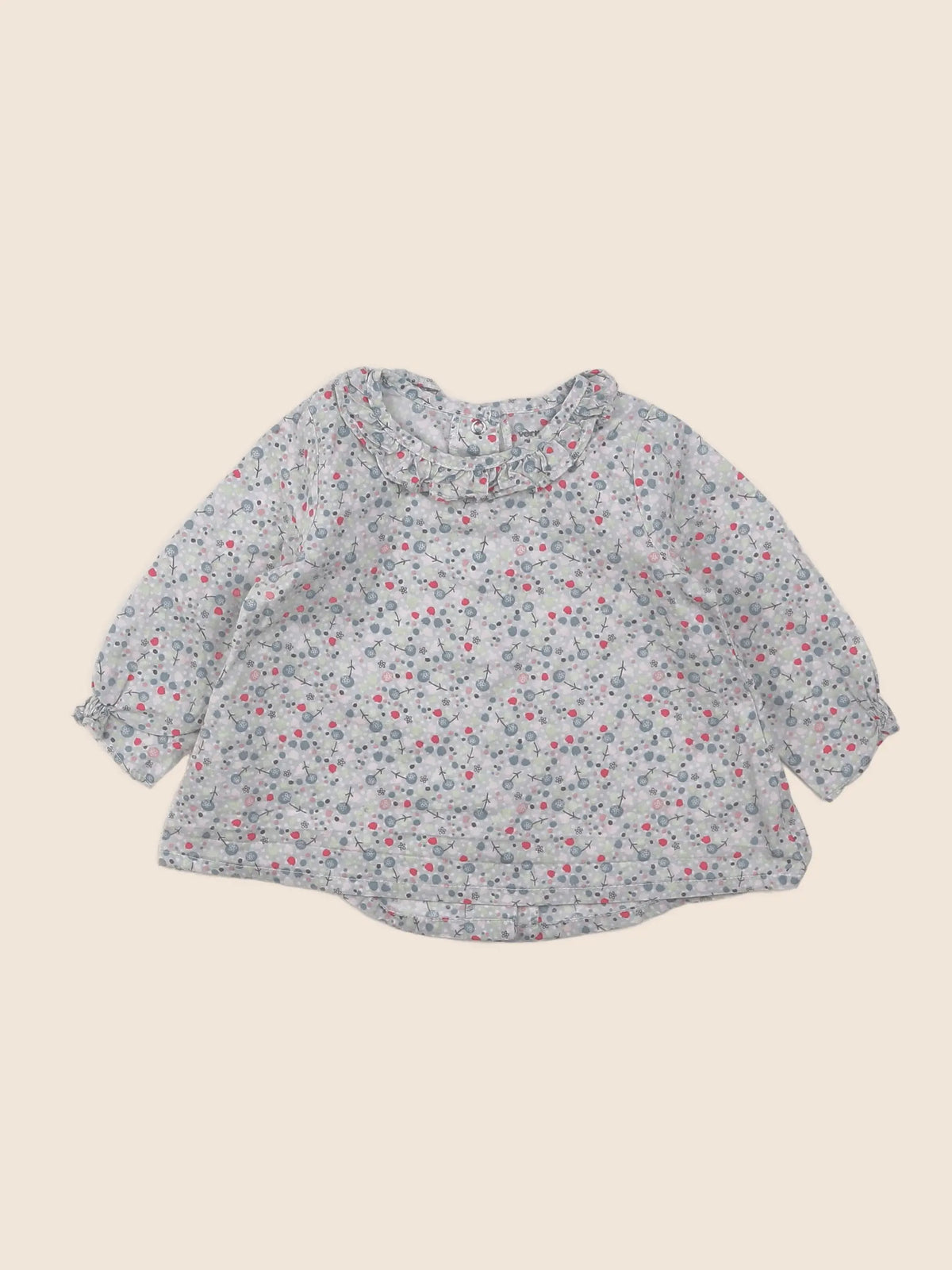 Vertbaudet - blouse multicolore - 9 mois
