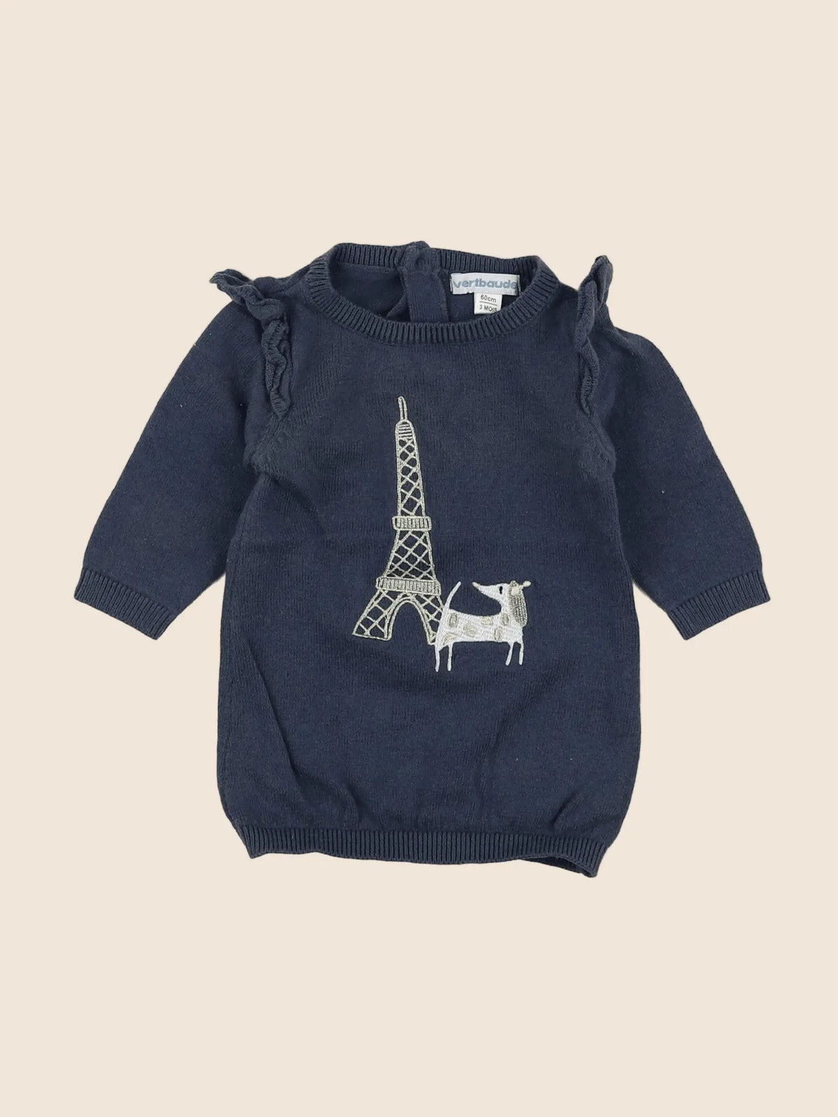 Vertbaudet - robe bleu - 3 mois