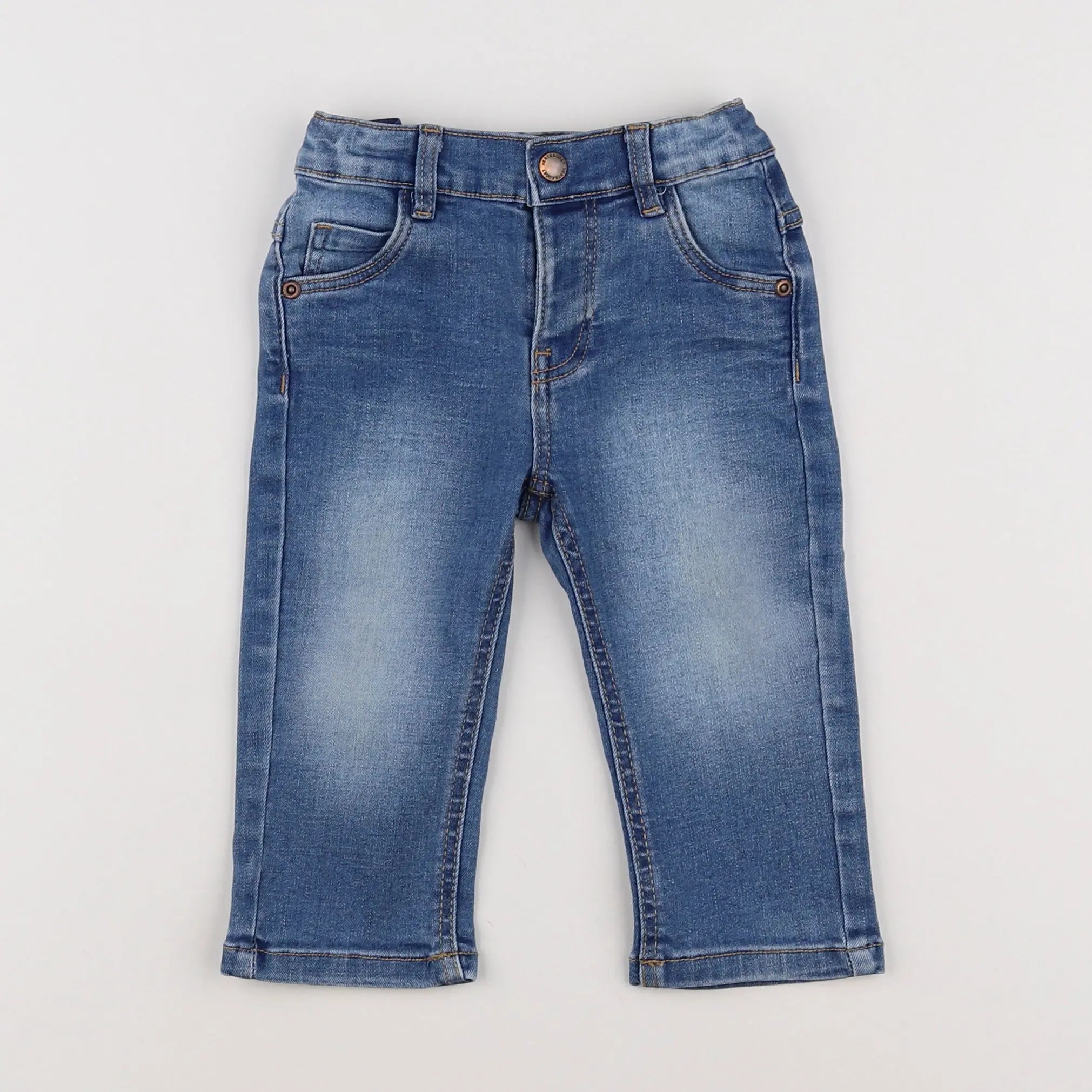 Vertbaudet - jean bleu - 12 mois