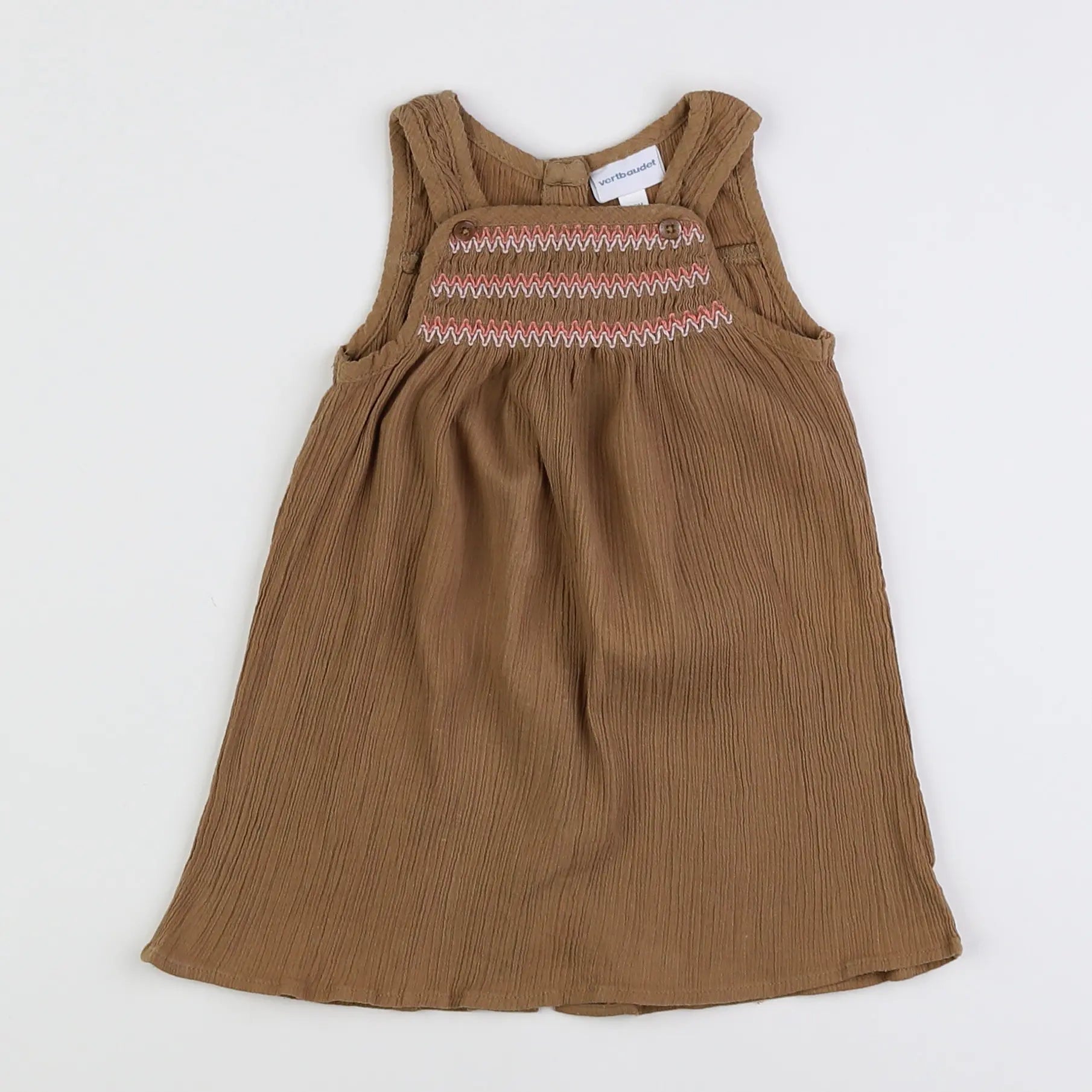 Vertbaudet - robe bronze - 18 mois