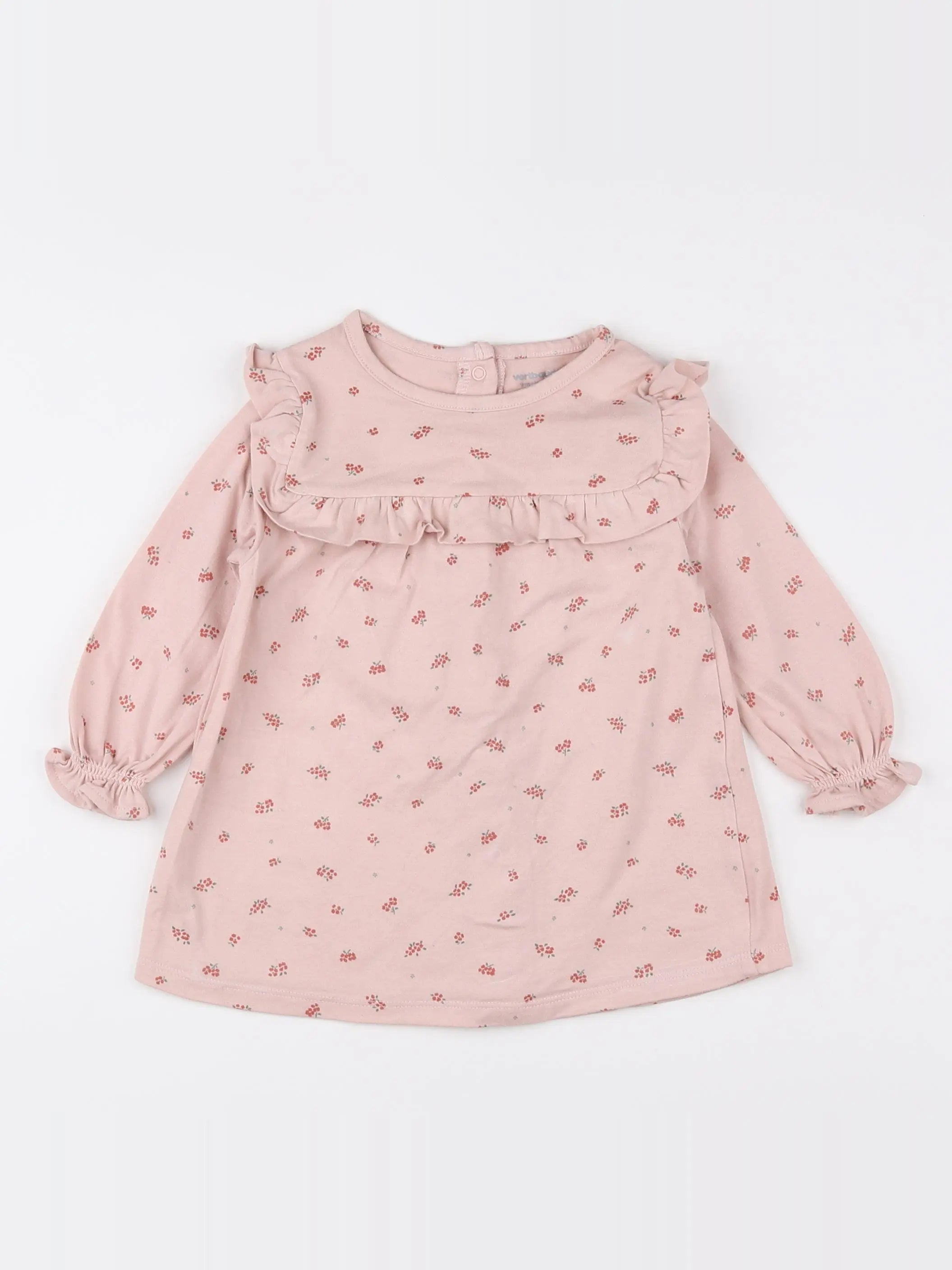 Vertbaudet - robe rose - 9 mois