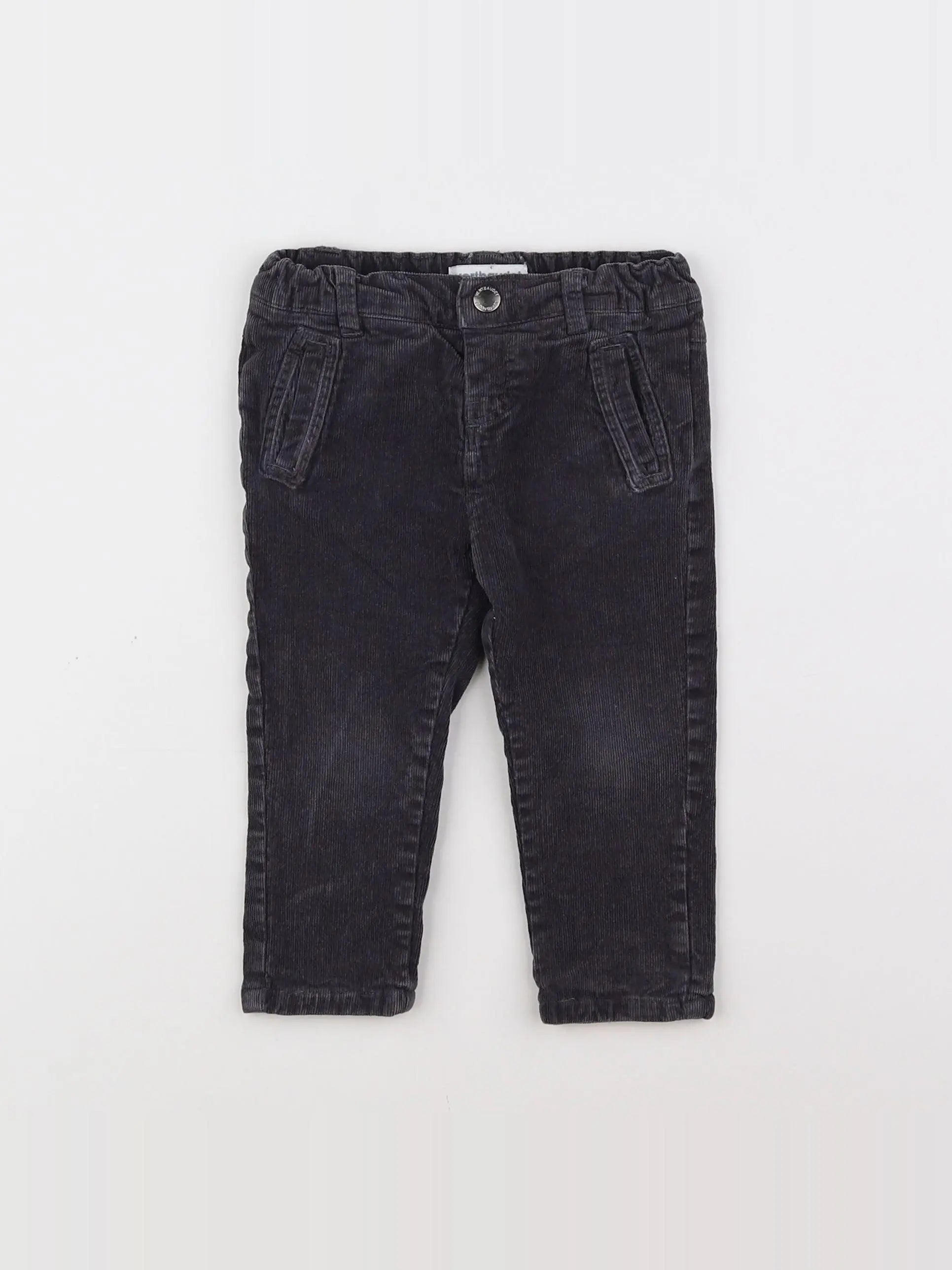 Vertbaudet - pantalon gris - 9 mois