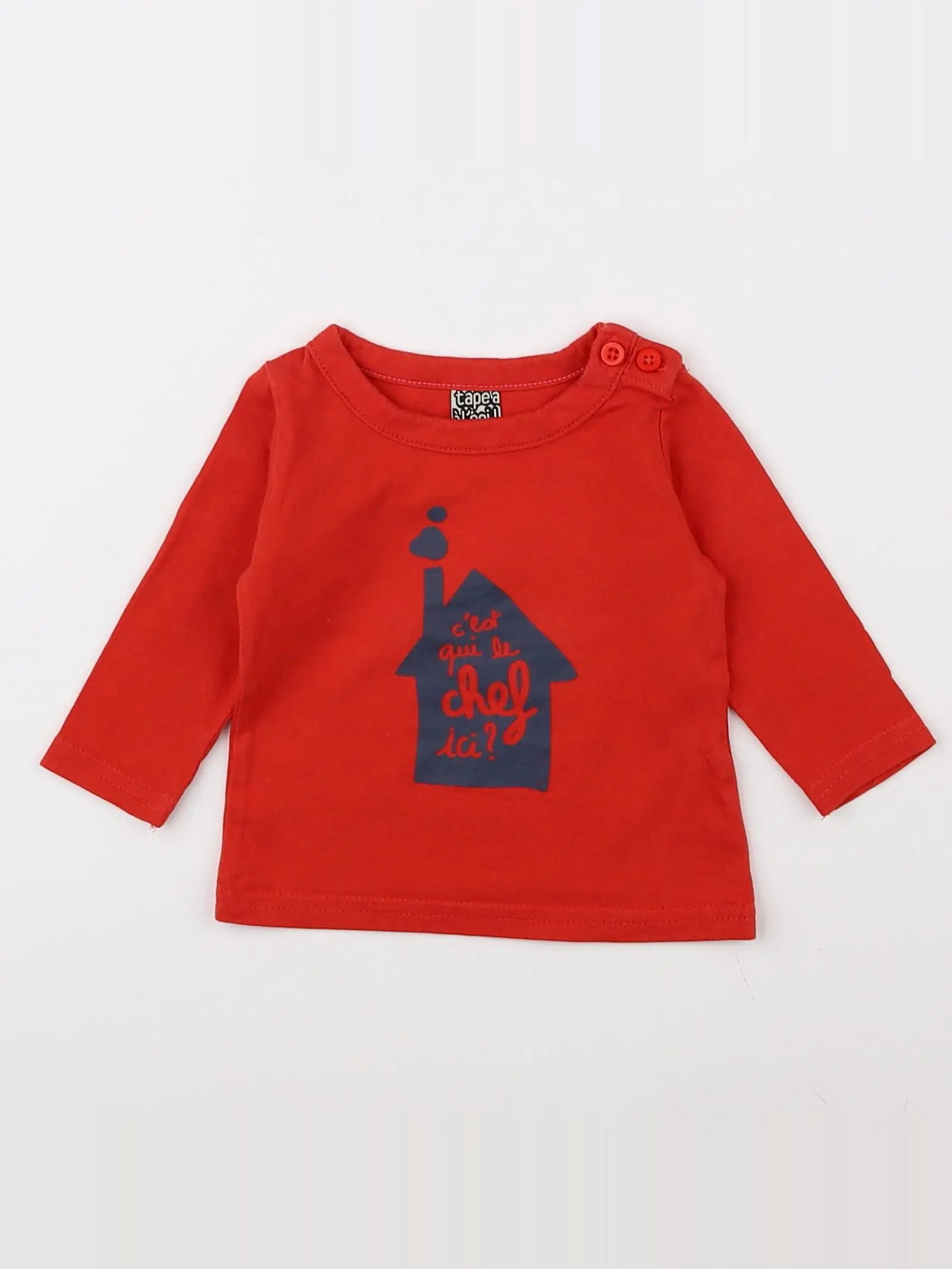 Tape à l'oeil - tee-shirt rouge - 3 mois